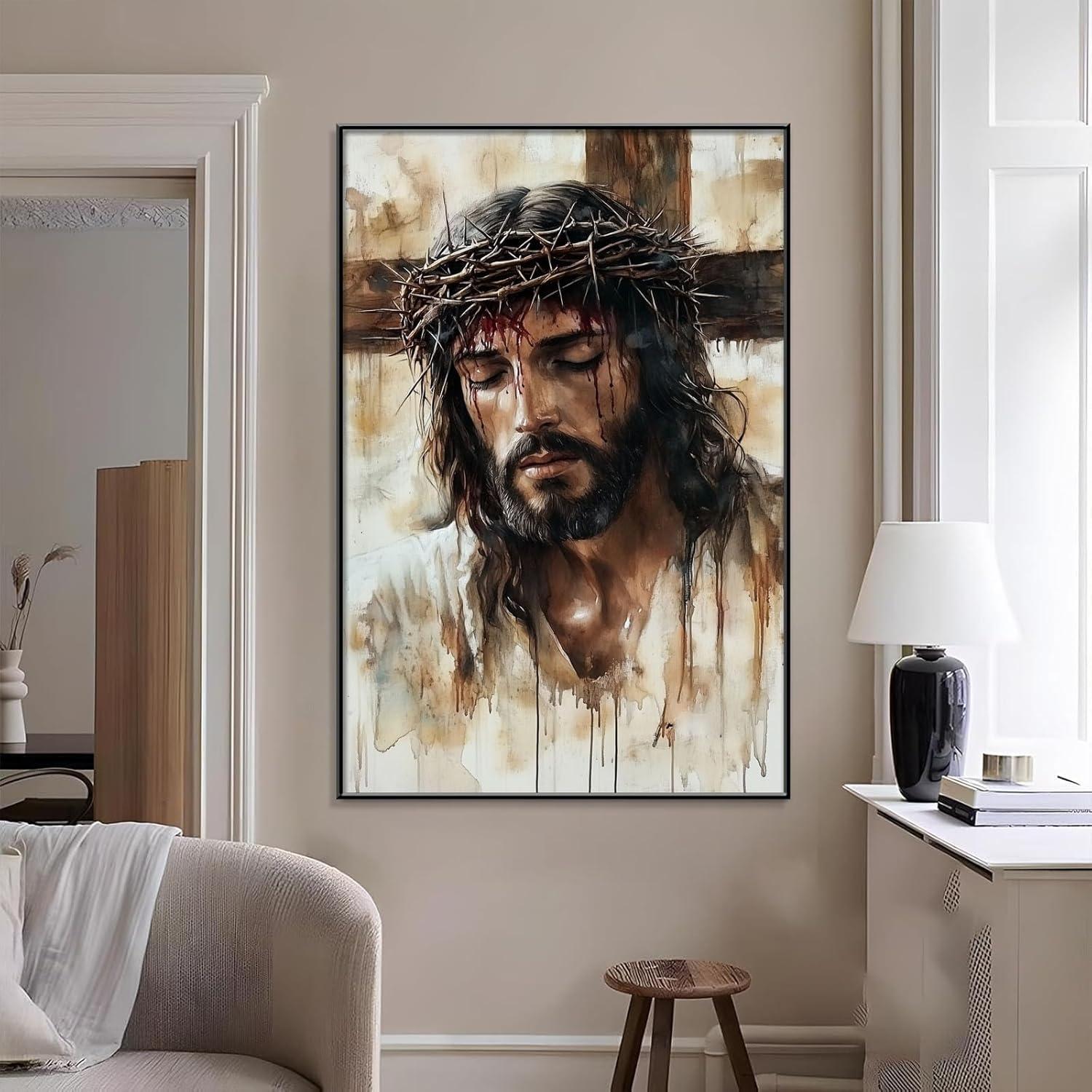 Our Honest Review of LARNT Jesus Wall Art: Elegant & Meaningful⁣ Decor
