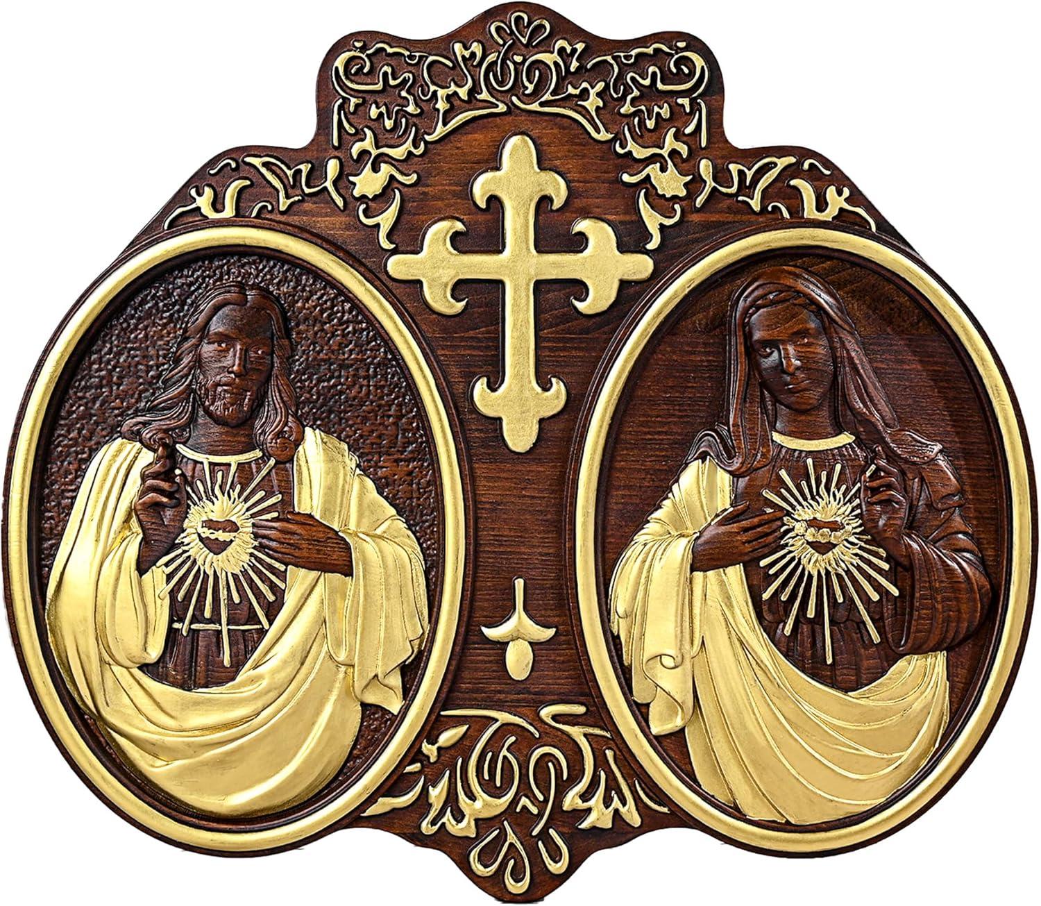 Our Review of the bgcarpenter Sacred Heart Jesus & Mary Wall Art