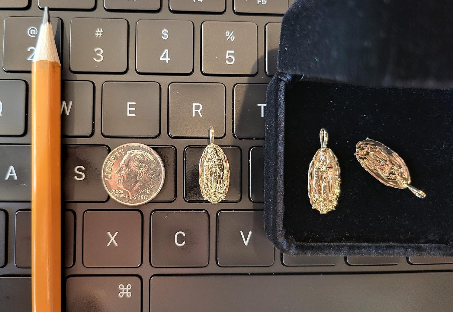 our Review of the 14K gold Virgin Mary Pendant Charm