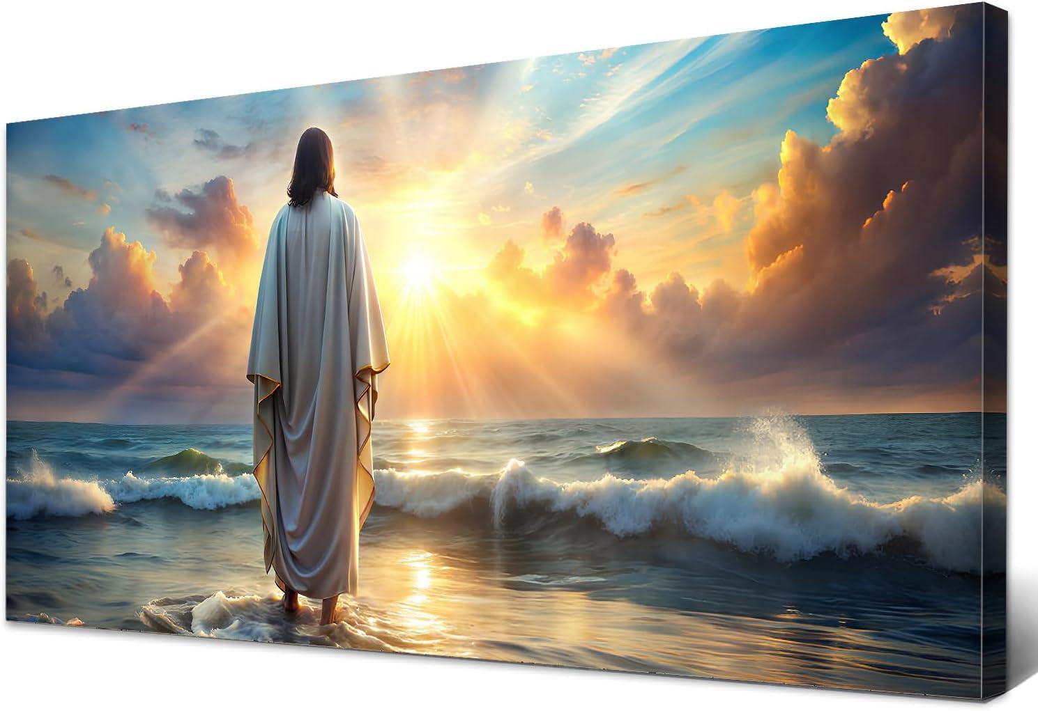 Our Review: Jesus Walking on Water Canvas-Inspiring⁤ Wall​ Art for Home