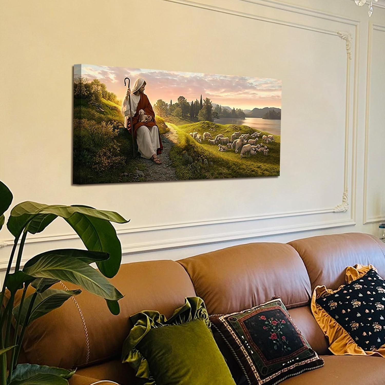 Our Review: SEVOJO Jesus Christ‌ Shepherd Canvas Wall ‍Art‌ for Home