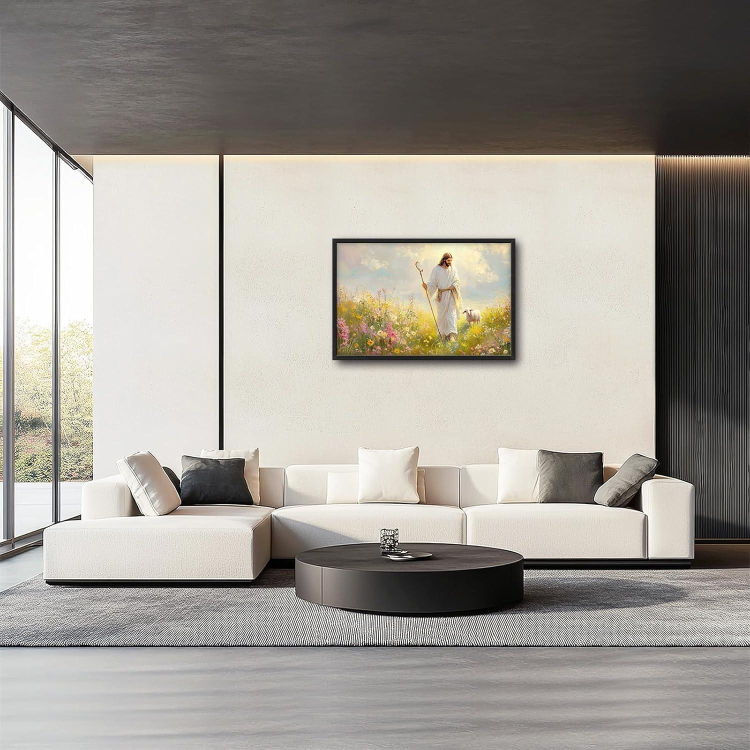 Our Review of the Jesus and Lamb Wall Art: Vibrant & Meaningful Decor