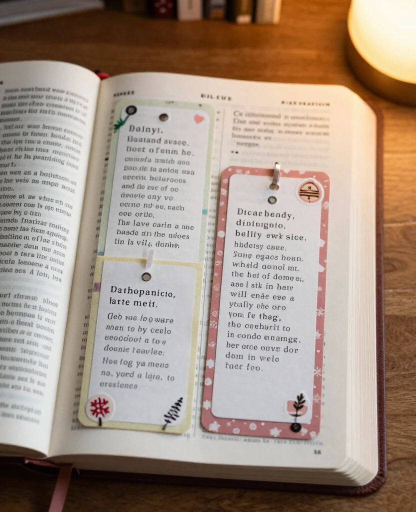 Transform Your Bible Study with These Creative Bookmark Tips for Deeper Faith Connection - 2. Scripture Memory Bookmarks to Encourage Reflection 1