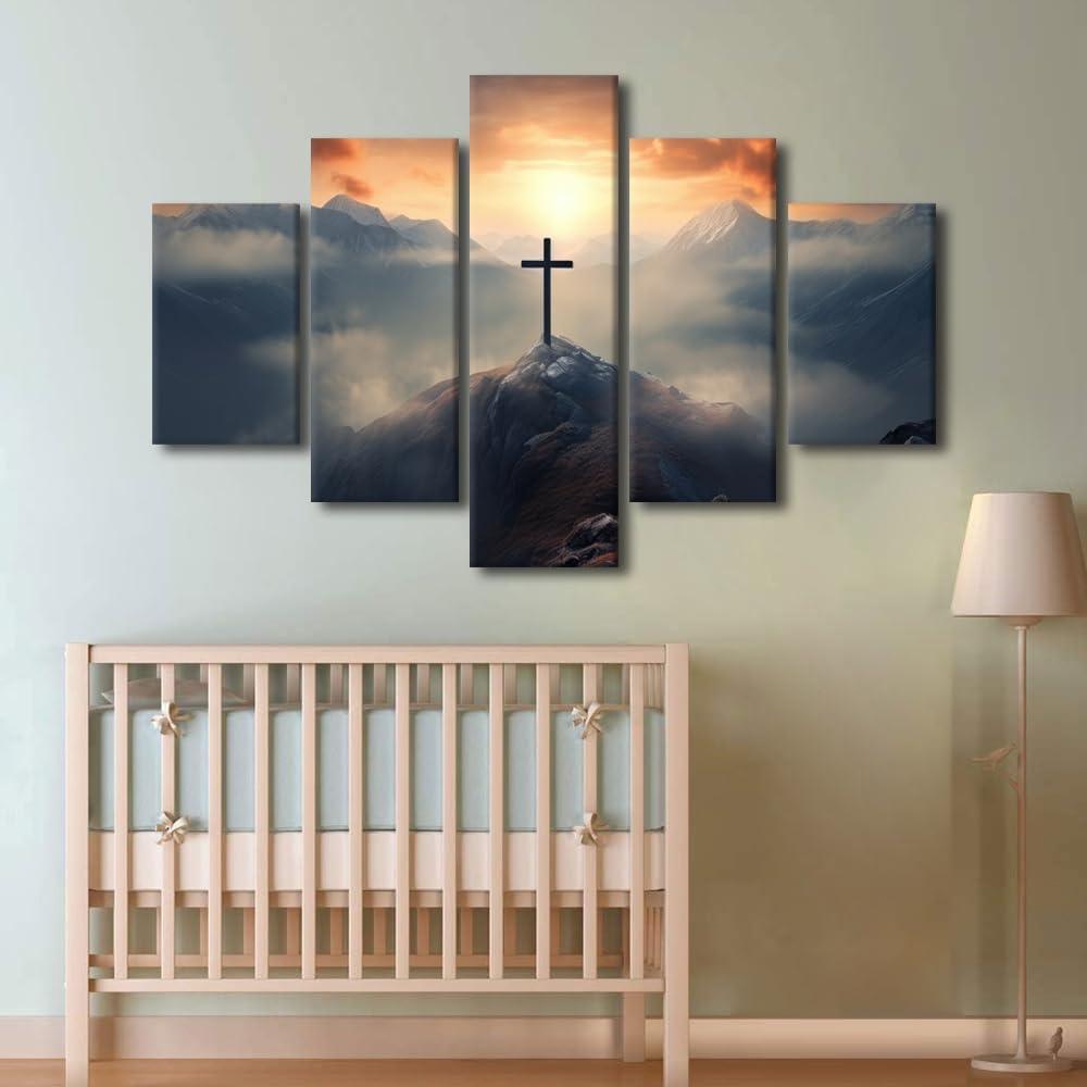 Our Honest Review:⁣ 5-Panel Jesus Canvas Wall Art for Home