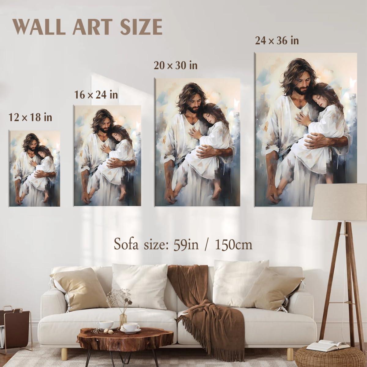 How We Loved the Jesus and Girl Christian Canvas Wall Art