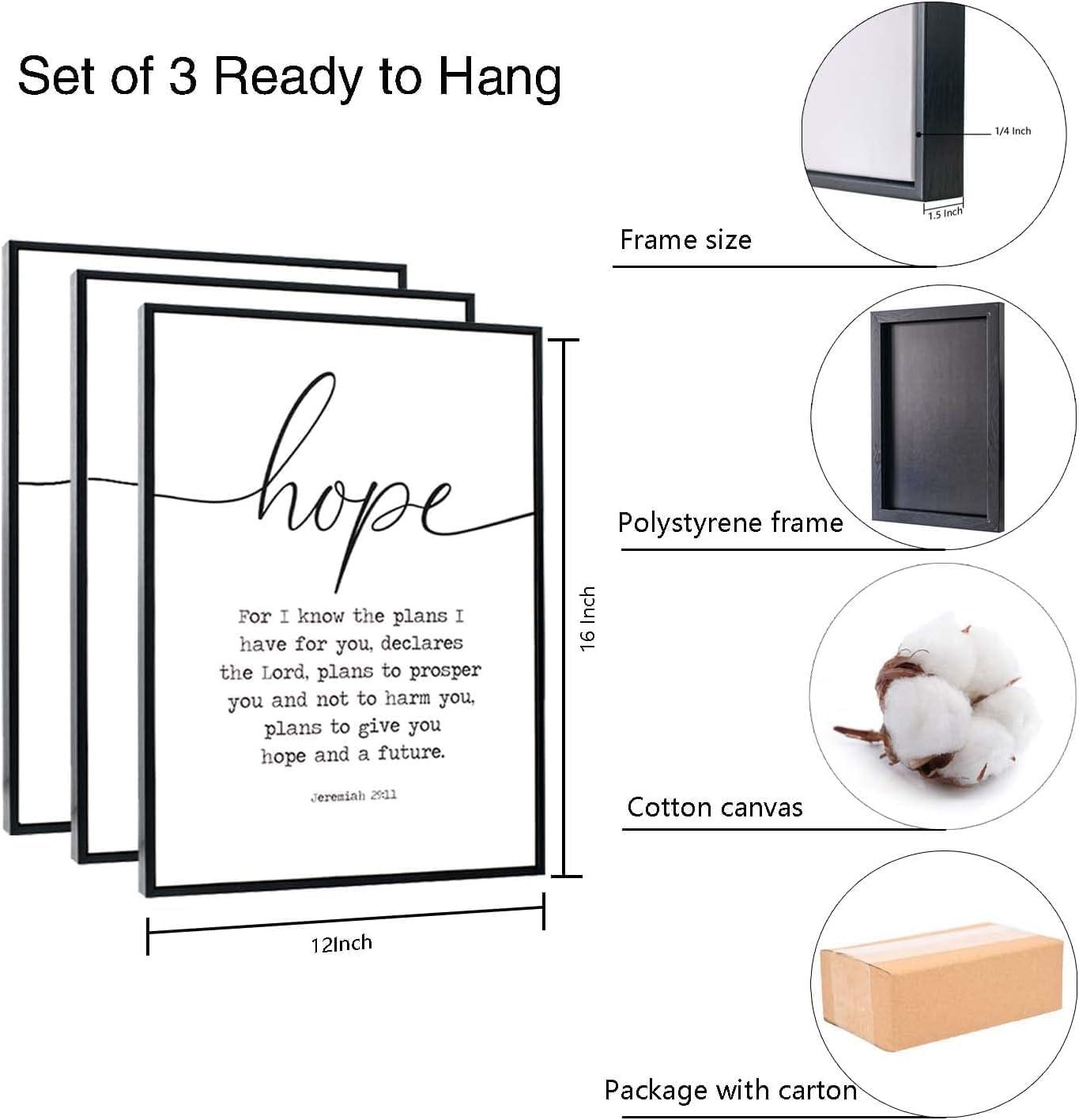 Why We Love the Faith hope and Love Canvas Wall art Set