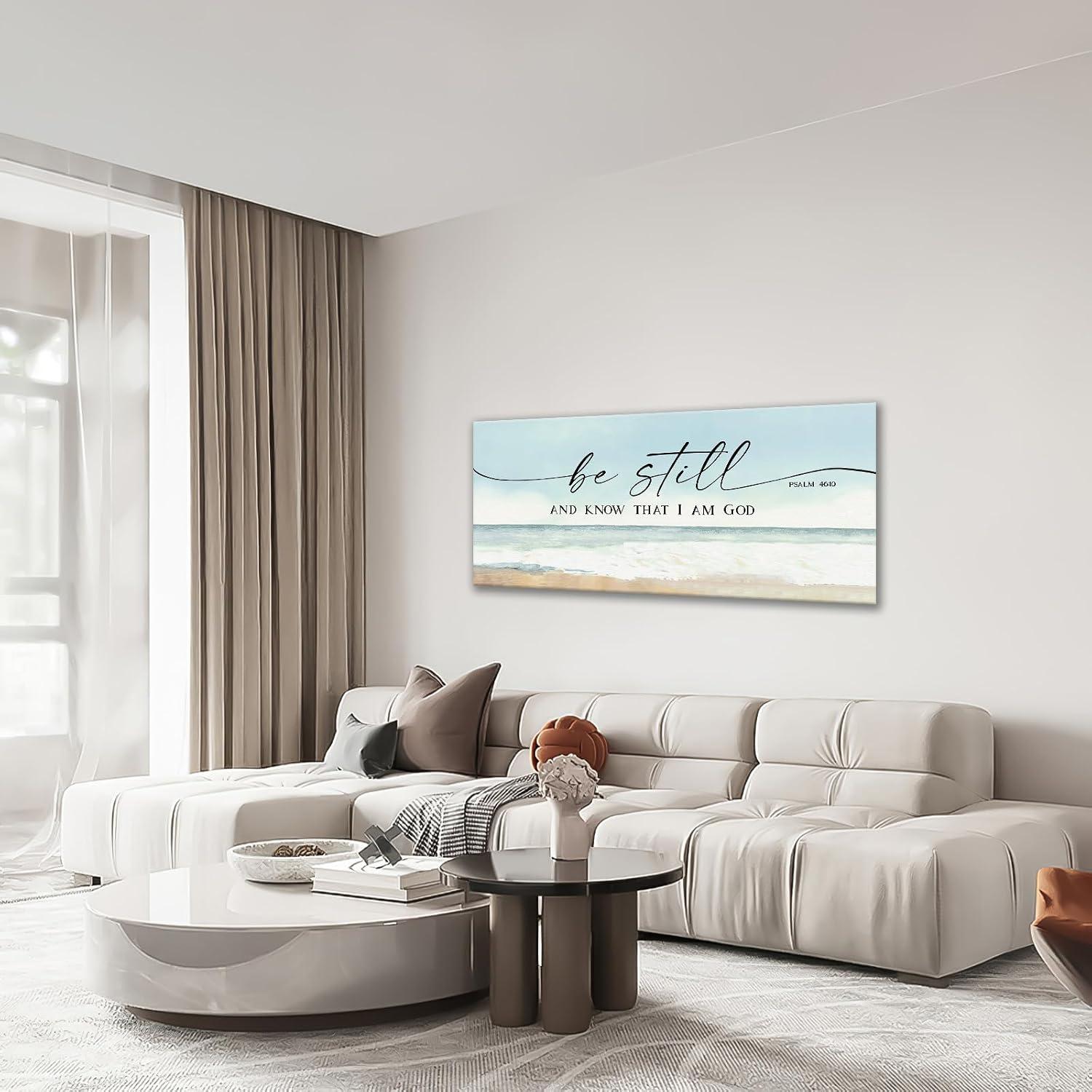 Our Review of Large “Be Still⁢ and Know” Christian Wall Art Canvas