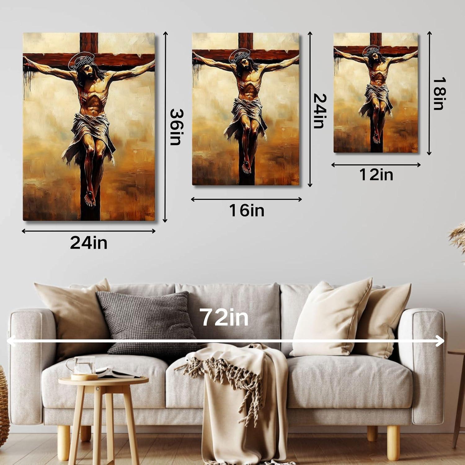 Our Honest Review: Sawjug Jesus Cross Canvas Wall Art Set