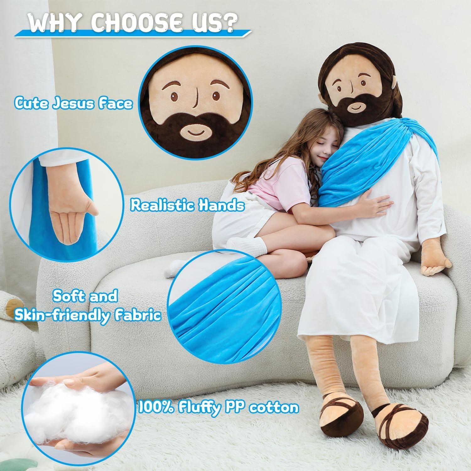 Our Review of the Yelakey 6 Ft Jesus plush: Soft, Sacred, and Stylish