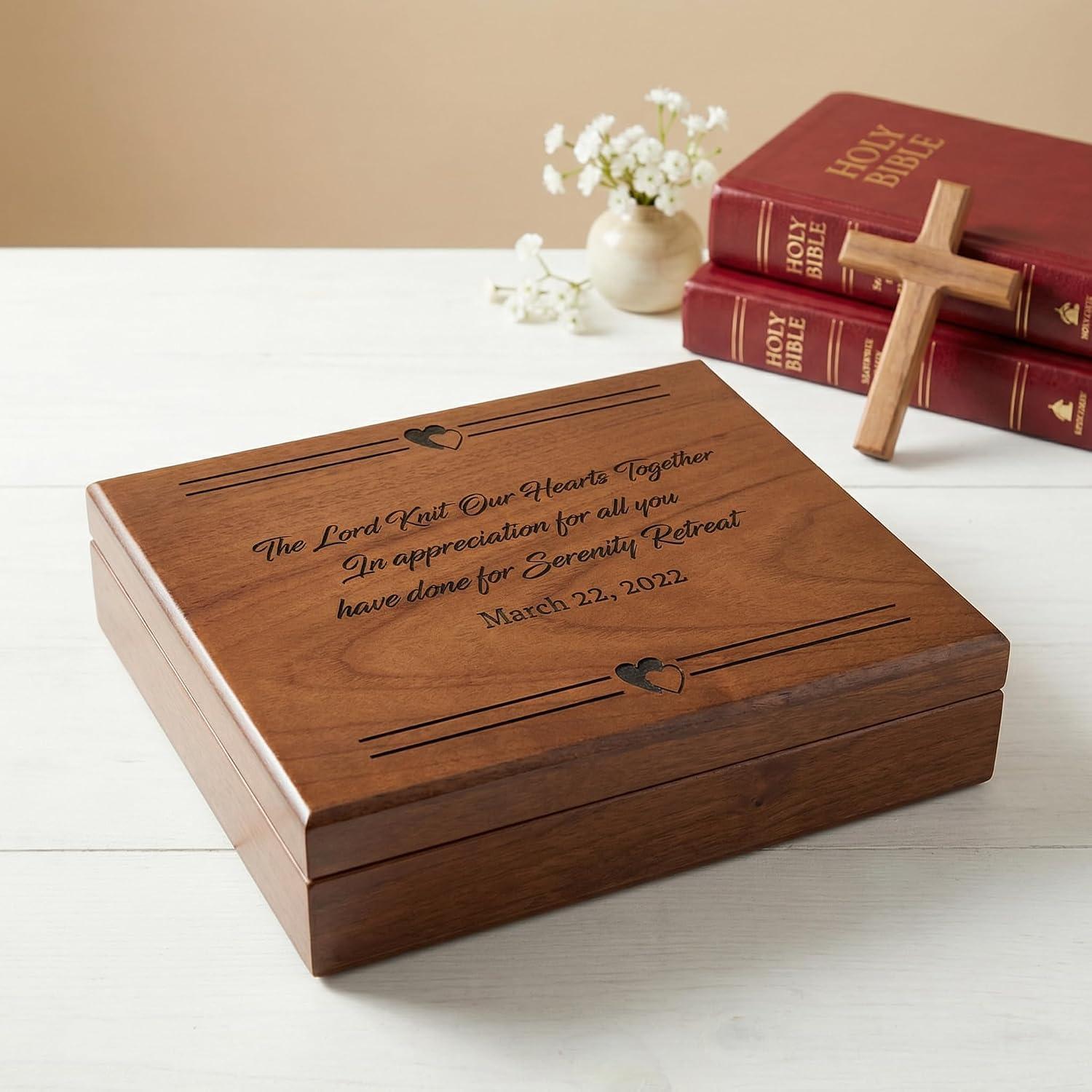our Review: Beautiful personalized Wooden Scripture Prayer Box