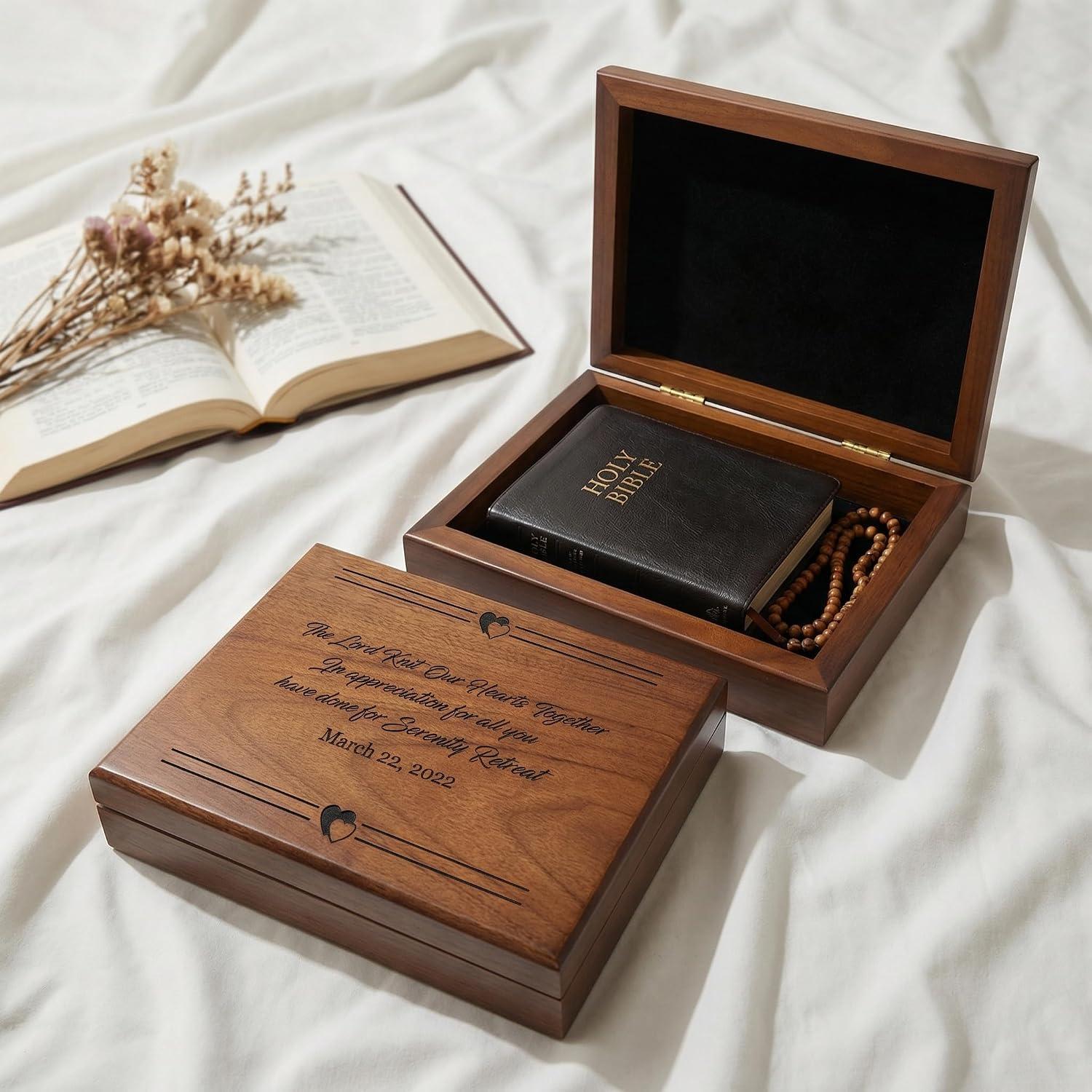 Our review: Beautiful Personalized Wooden Scripture Prayer Box