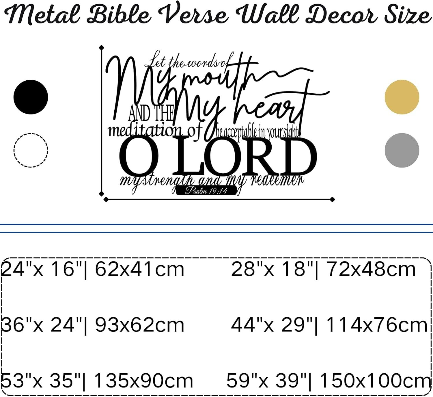 Why We Love the⁣ Yemwot Metal Bible Verse Wall Decor