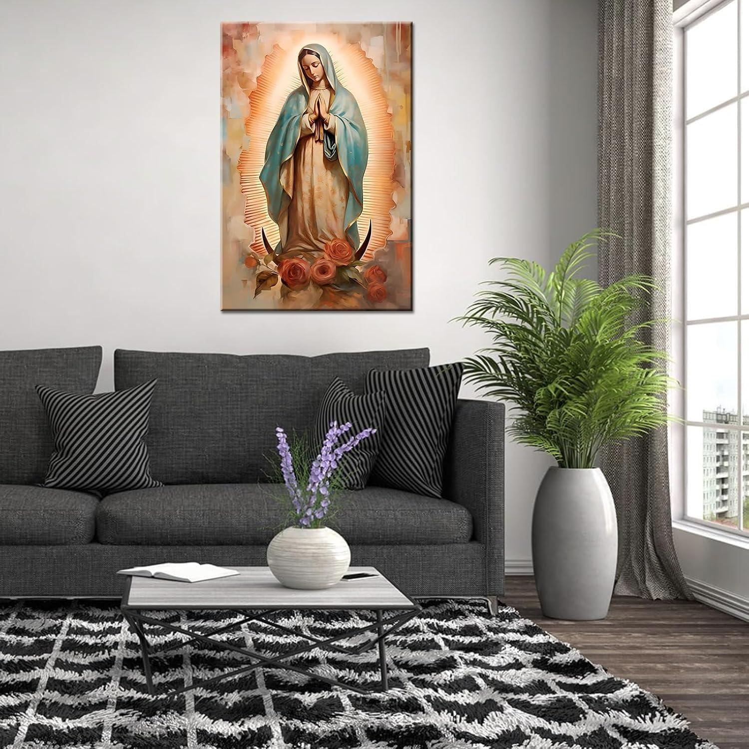 Why We Love the Catholic Mother Mary Framed Wall Art Decor