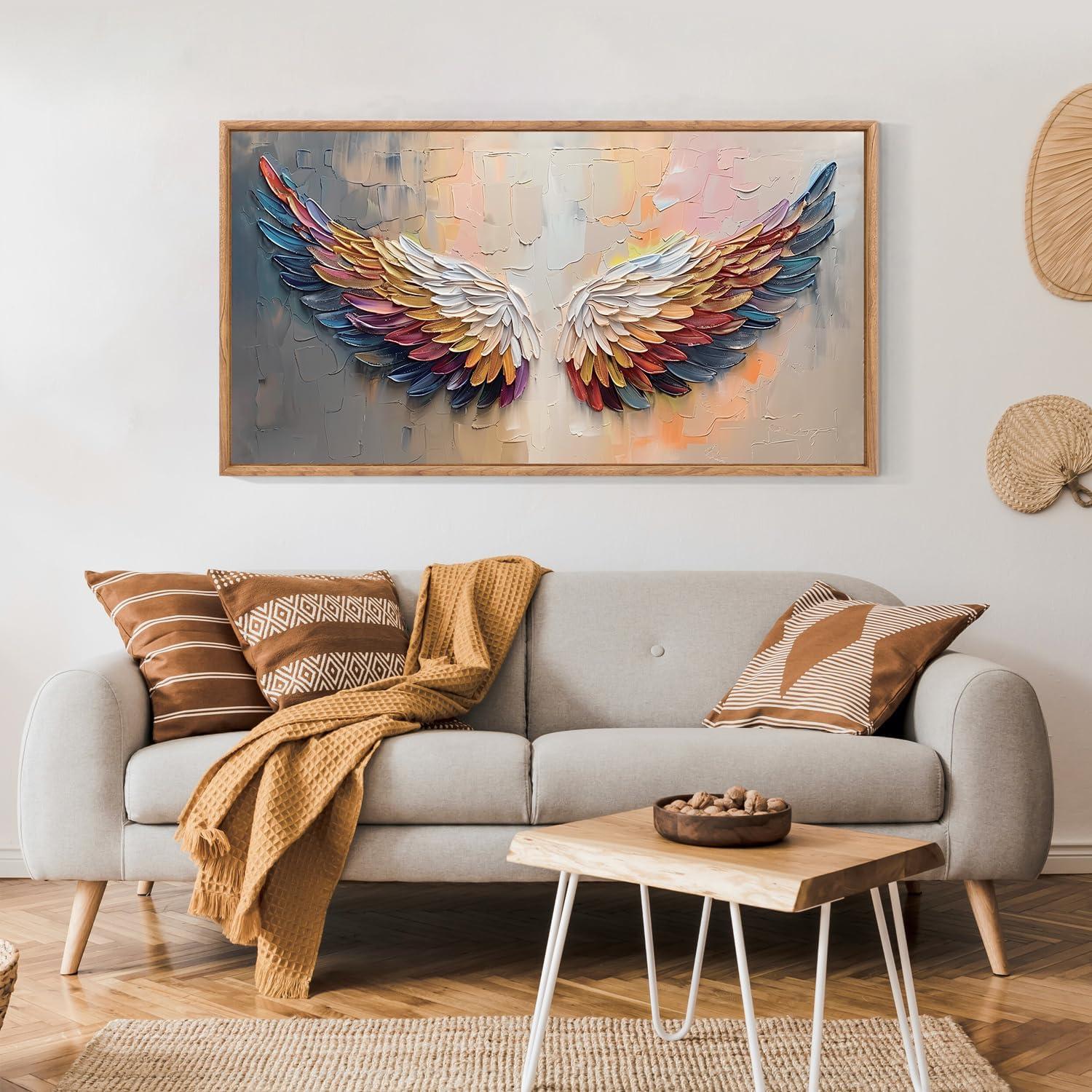 Our Honest review of Aurlan’s Vibrant Angel Wings Wall Art