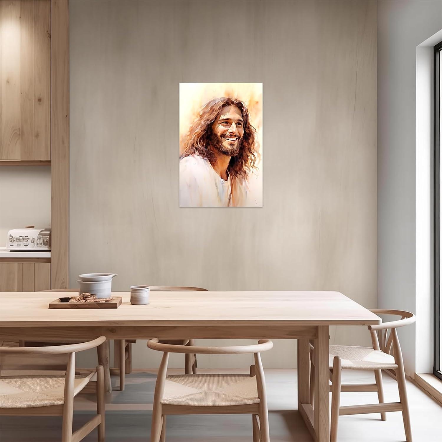 Our⁢ Honest ⁢Review: CCWACPP Laughing Jesus​ Wall Art 24x36