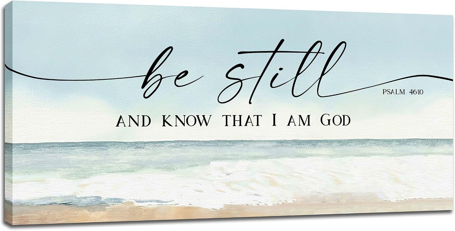 Our Review of Large “Be Still and Know” Christian Wall Art Canvas