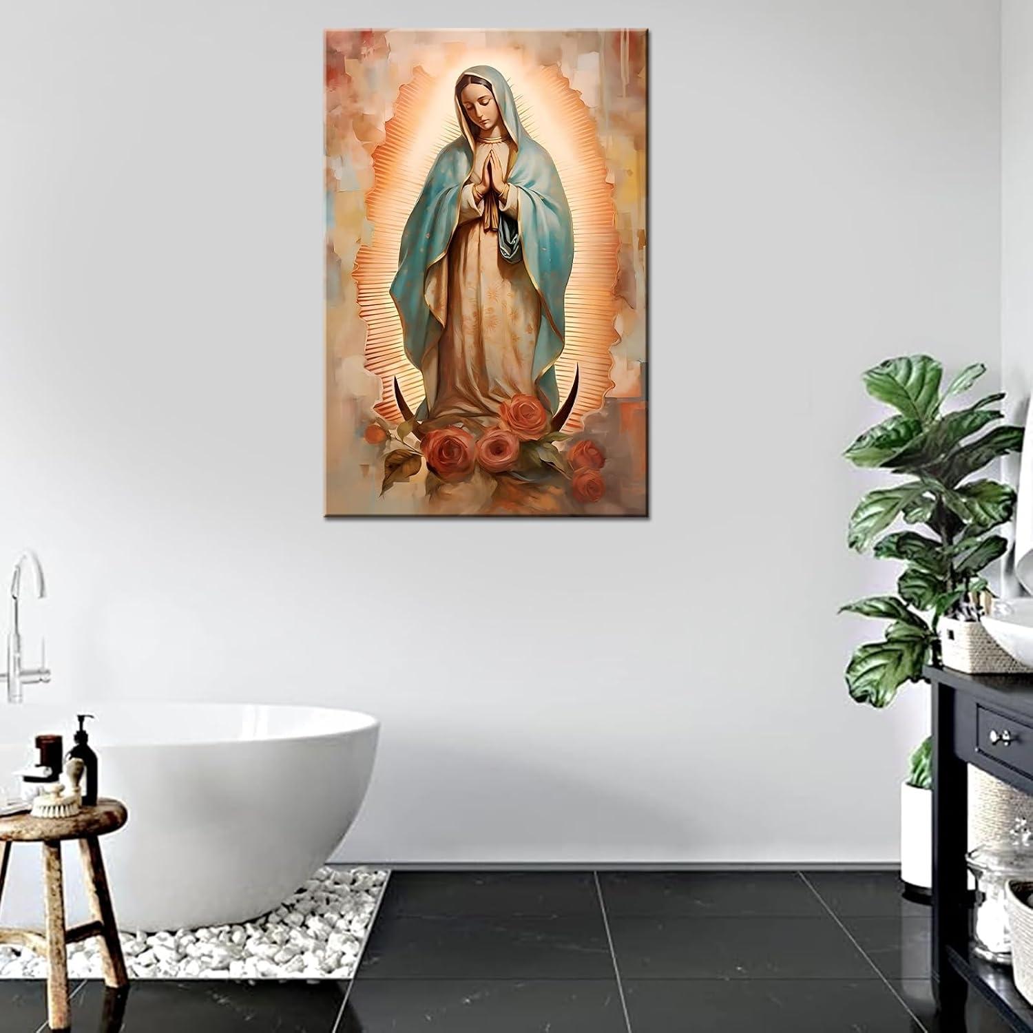 Why We Love the Catholic Mother Mary Framed Wall Art Decor