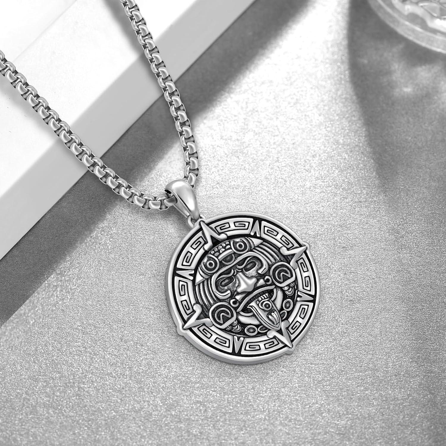 Our Honest Review: Aztec Mayan Calendar Sterling Silver⁢ Necklace