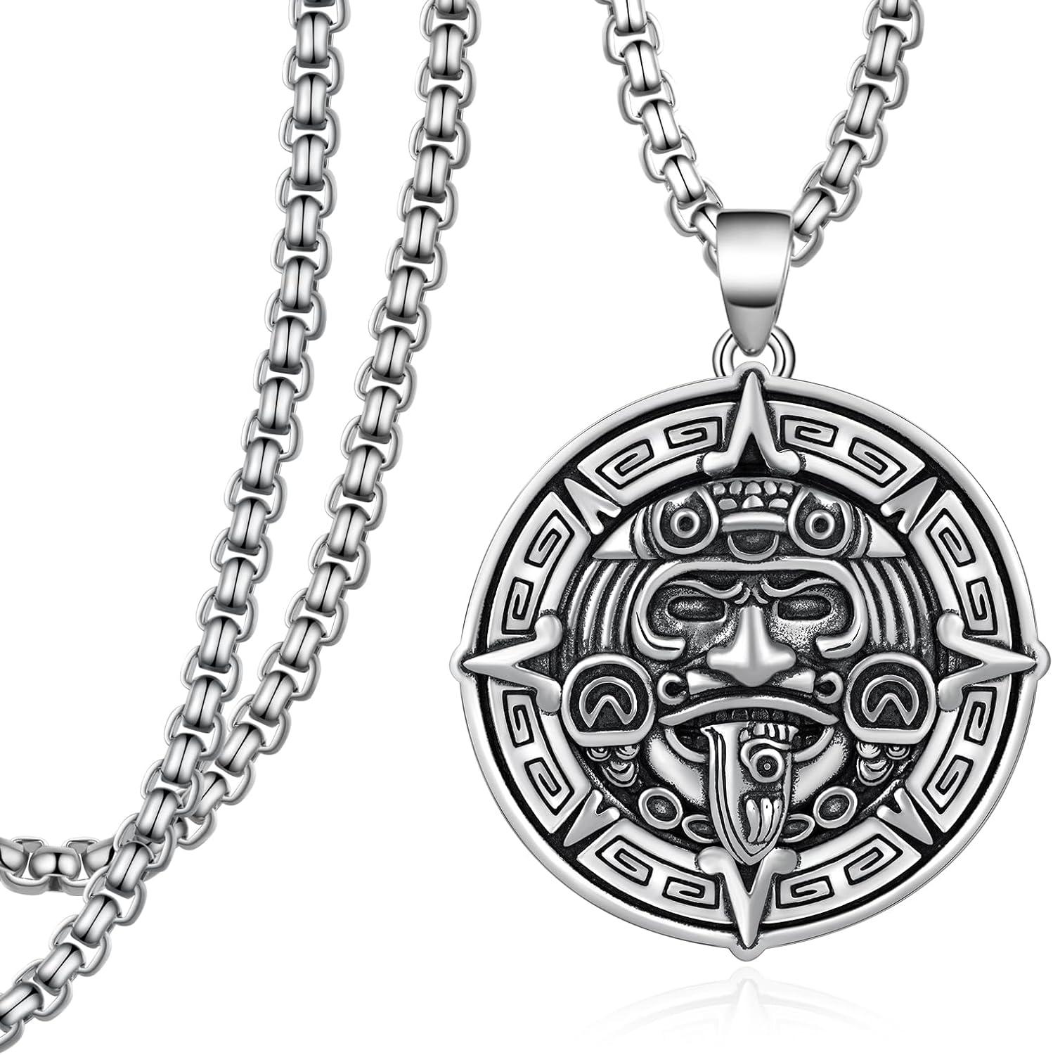Our Honest Review: Aztec Mayan Calendar Sterling Silver Necklace