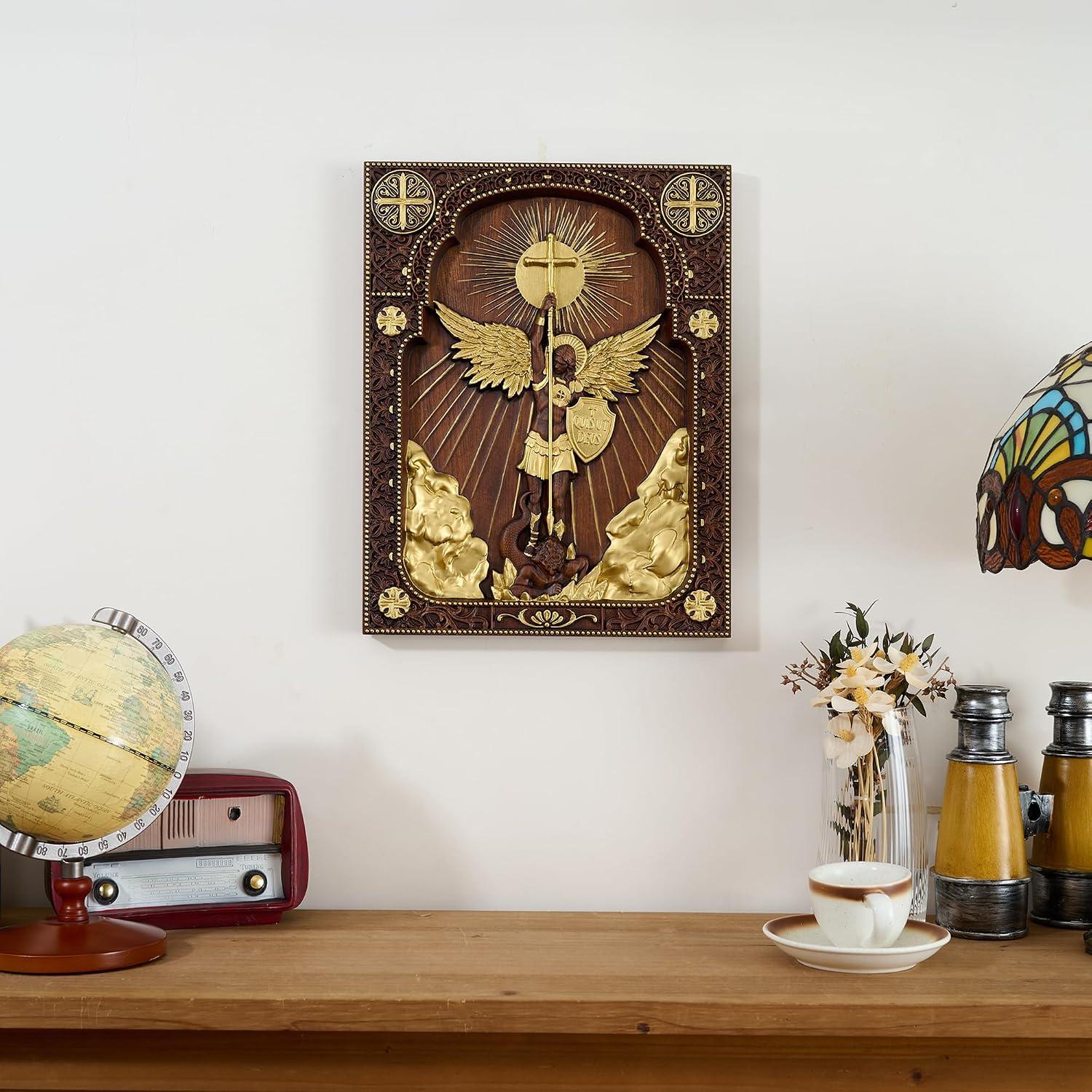 Why We Love Our Handmade Archangel Michael Wooden Wall Art