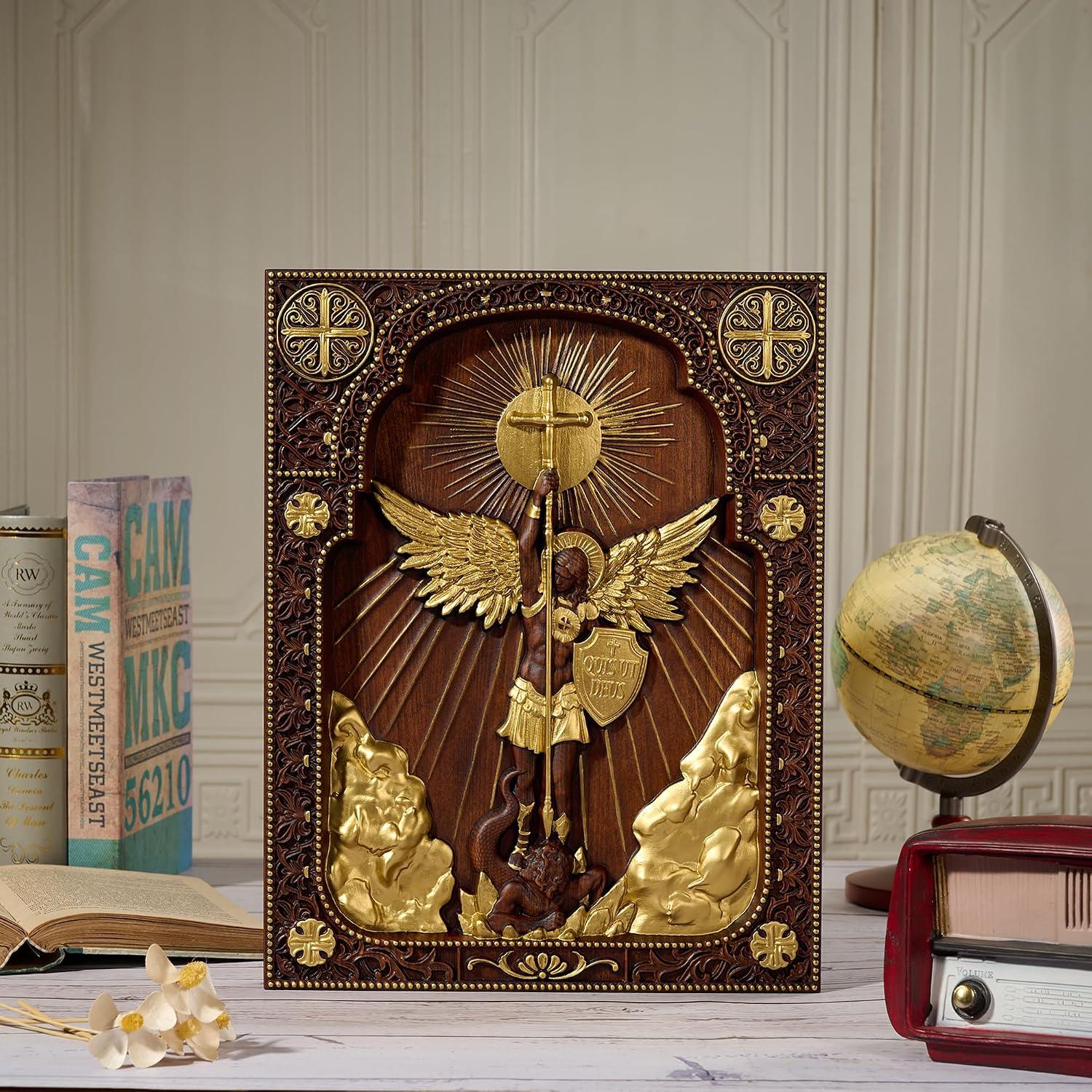Why We Love Our Handmade Archangel Michael Wooden Wall Art