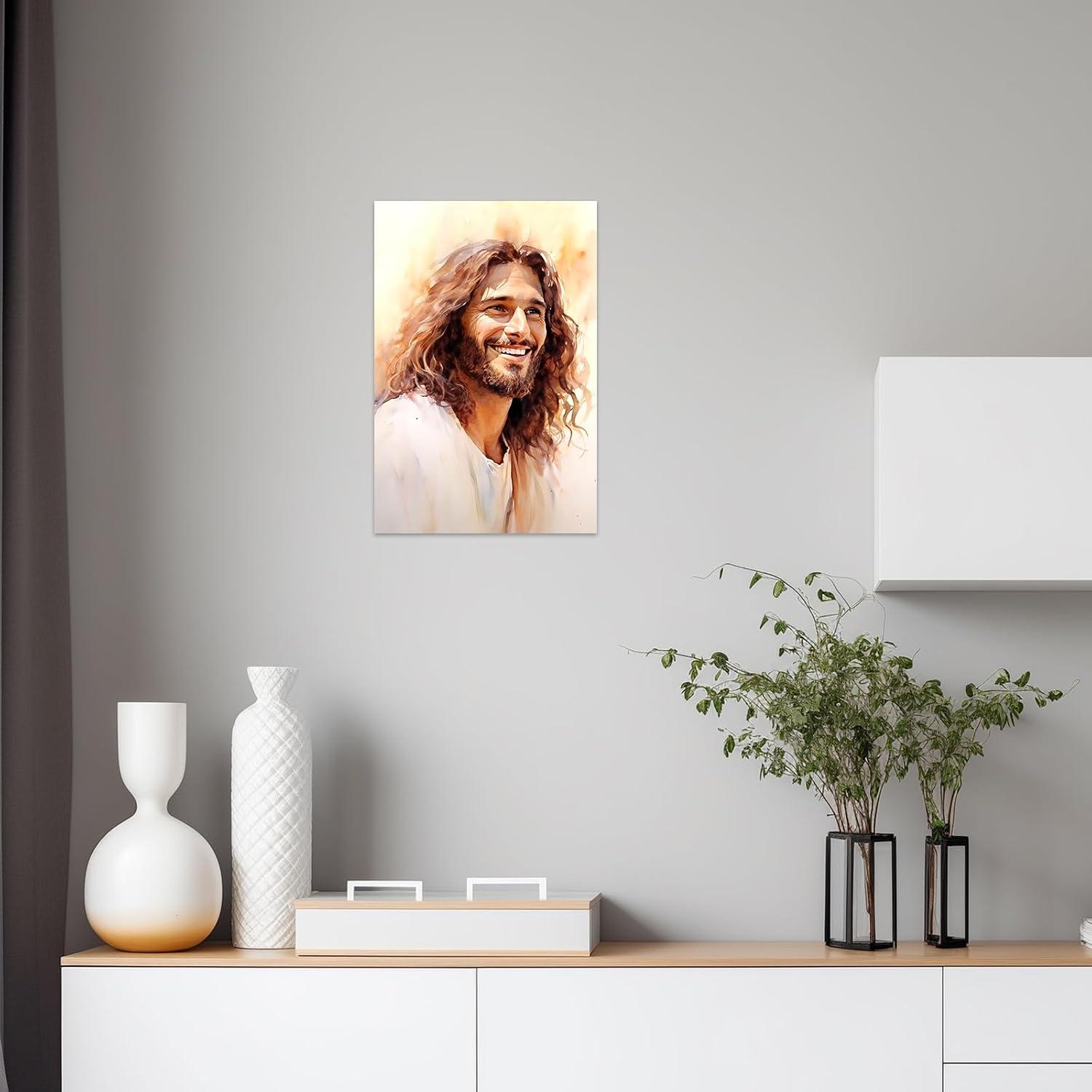 Our Honest Review: ‍CCWACPP Laughing Jesus wall Art 24x36