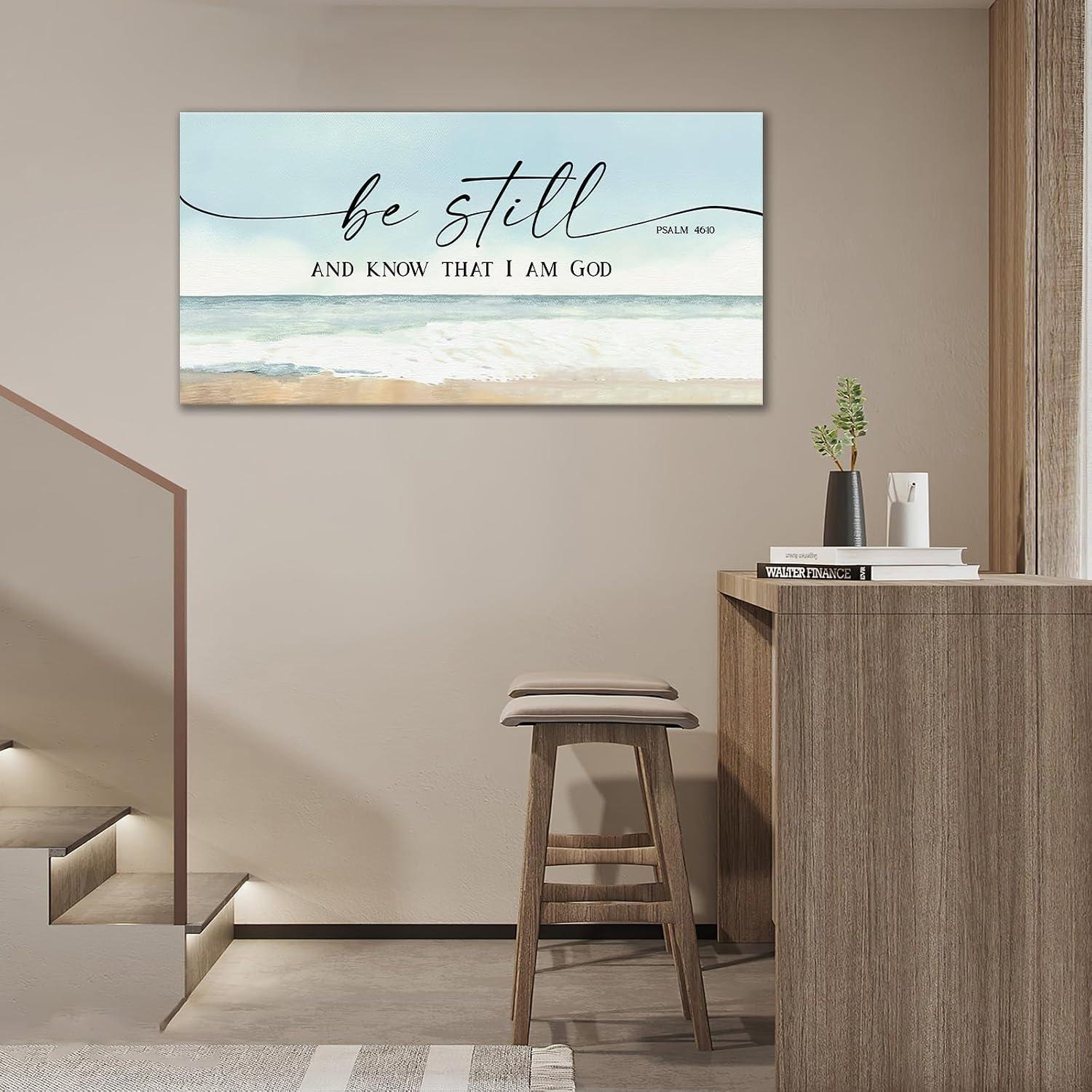 Our Review of Large⁤ “Be Still⁢ and Know”‌ Christian⁤ Wall Art Canvas