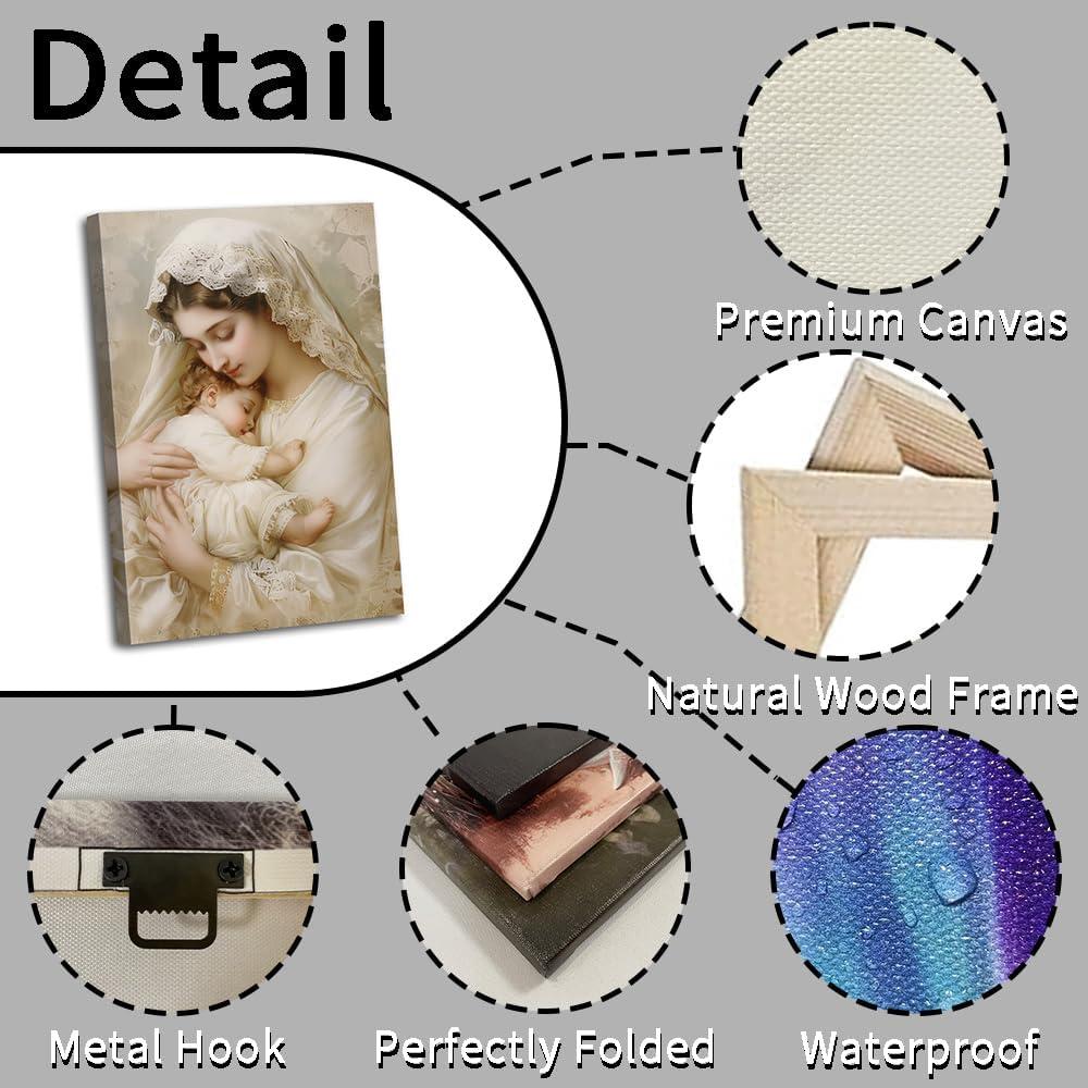Our Thoughtful Review of ZHOUWALLPIC ‌Virgin Mary canvas Art