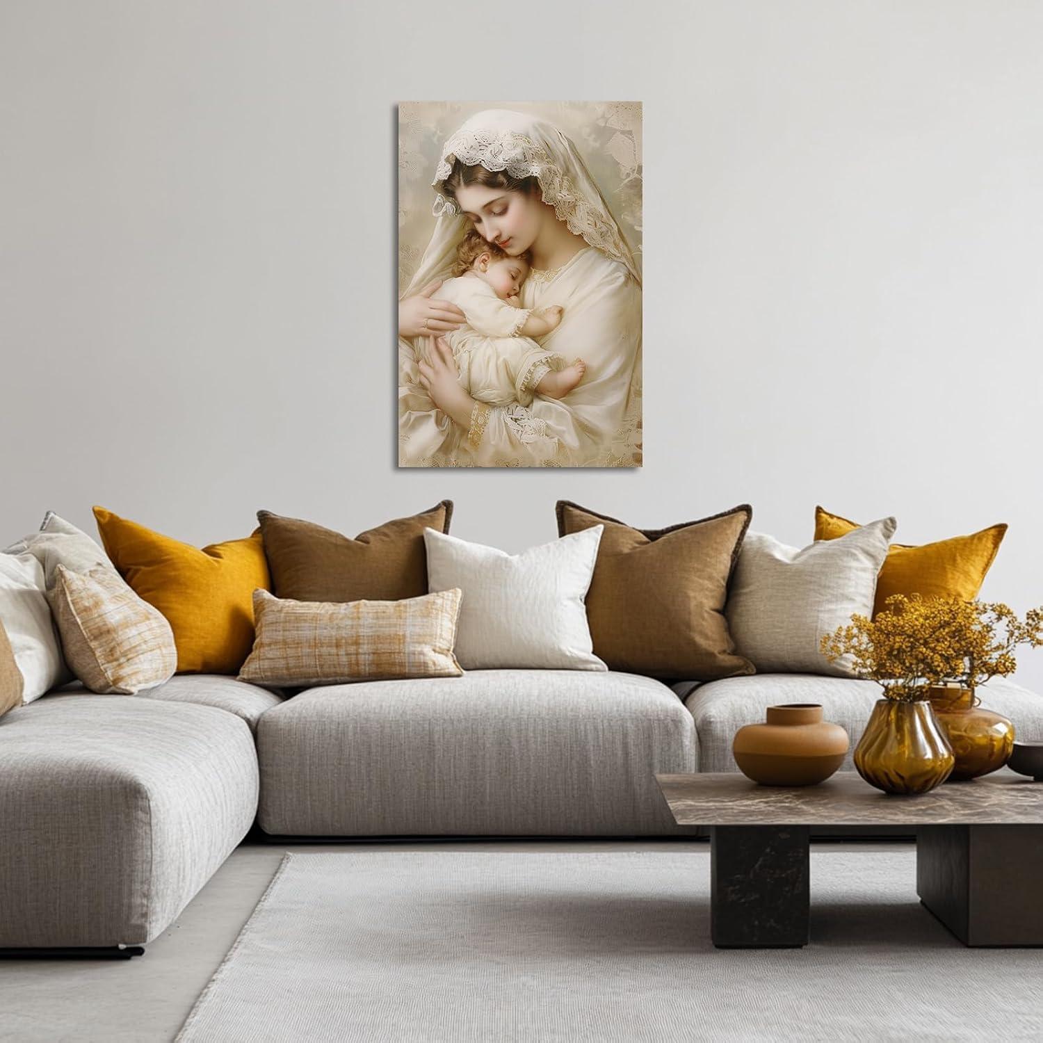 Our⁢ Thoughtful Review ​of⁣ ZHOUWALLPIC Virgin ‌Mary Canvas Art
