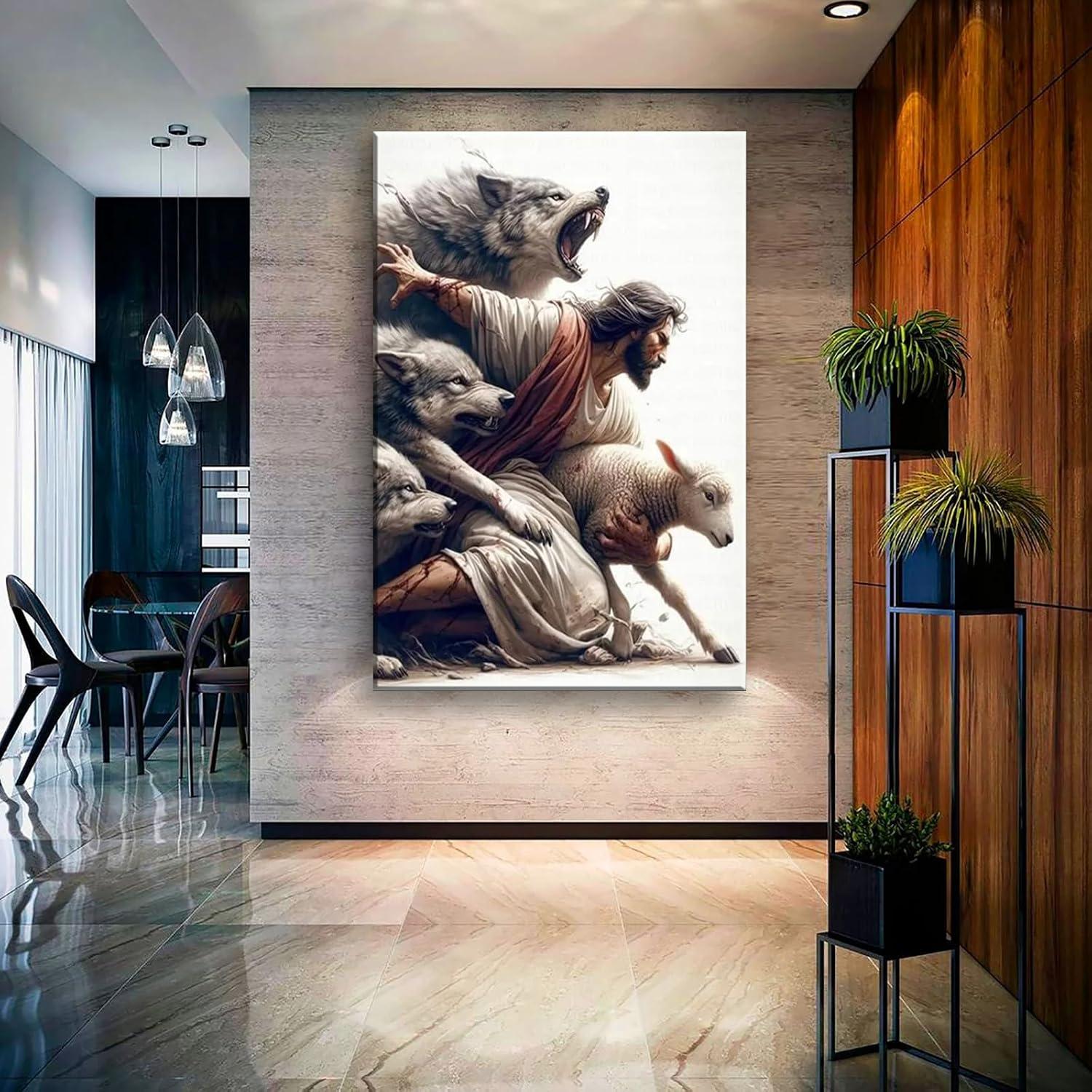 Our Honest ⁢Review: Divine Protection ⁣Jesus Wall ‌Art for Your ‍Home