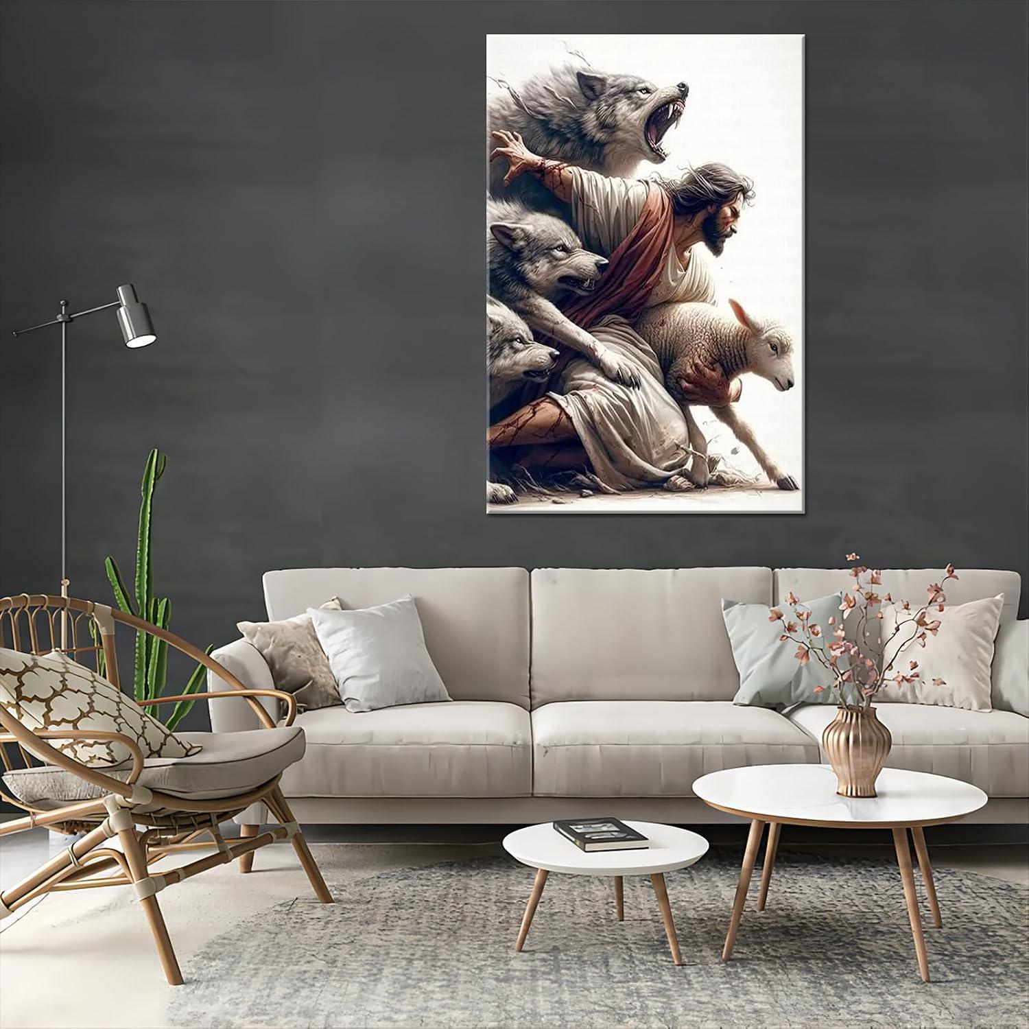 Our Honest Review: ⁤Divine⁢ Protection ⁣Jesus Wall Art for Your Home