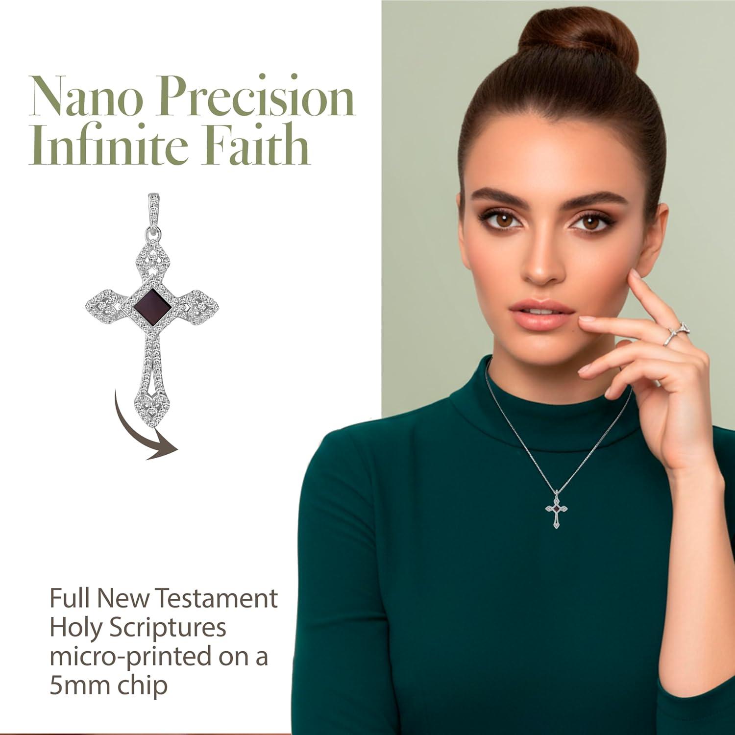 Exploring the Cross Necklace Nano Bible: Our faith Meets Technology