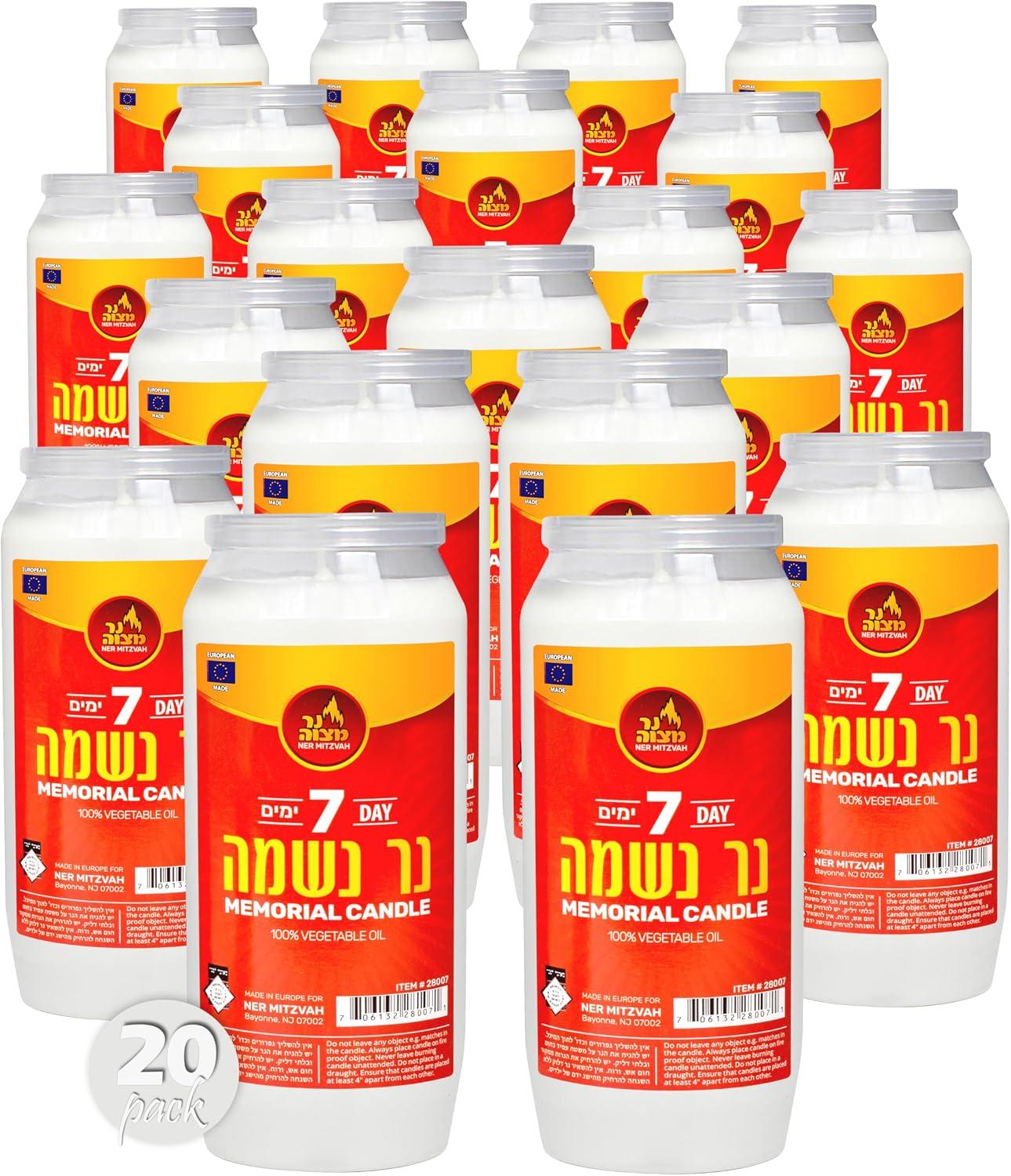 Why We trust Ner Mitzvah 7 day Yartzeit Candles for Memorials