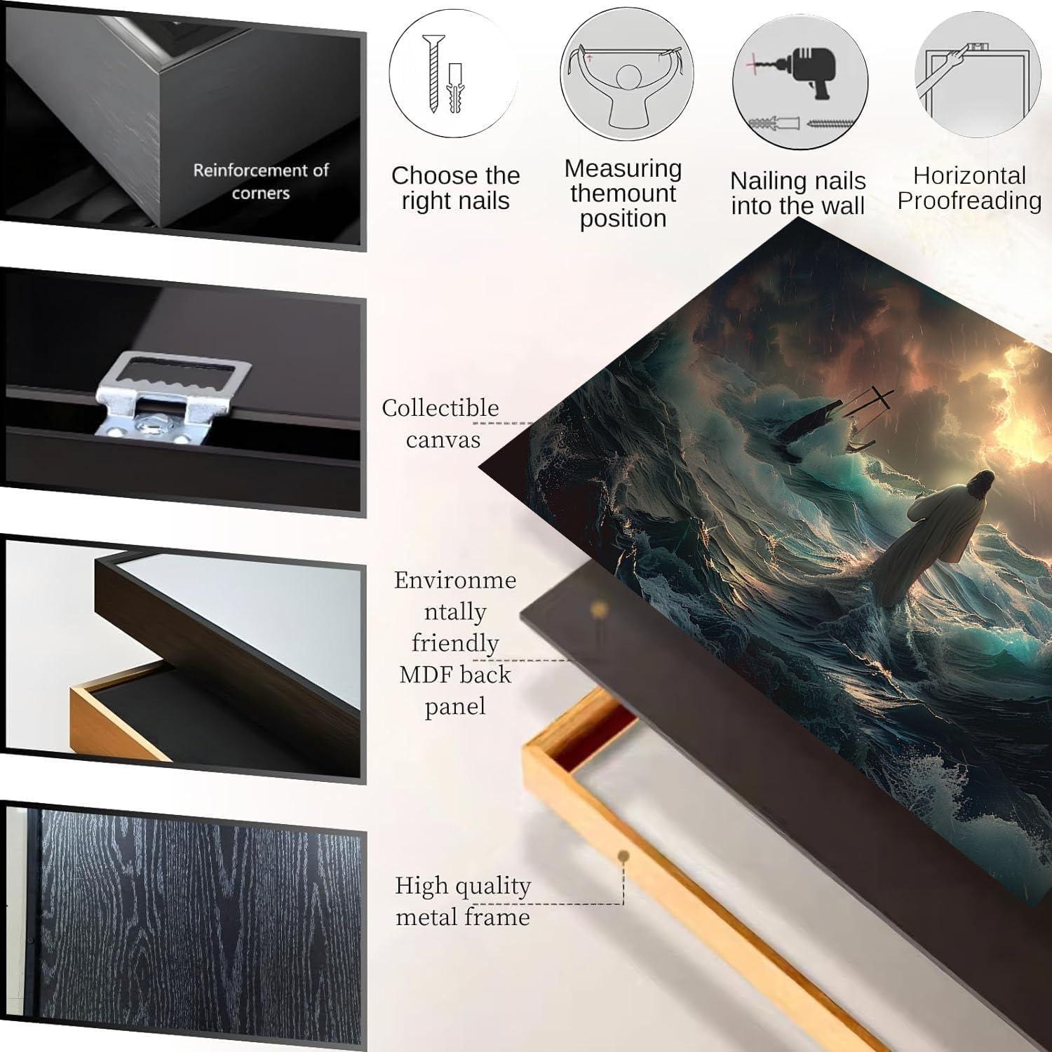 Our Review: ⁣Jesus Walking on​ Water ⁤Canvas Wall Art for Any⁣ Room