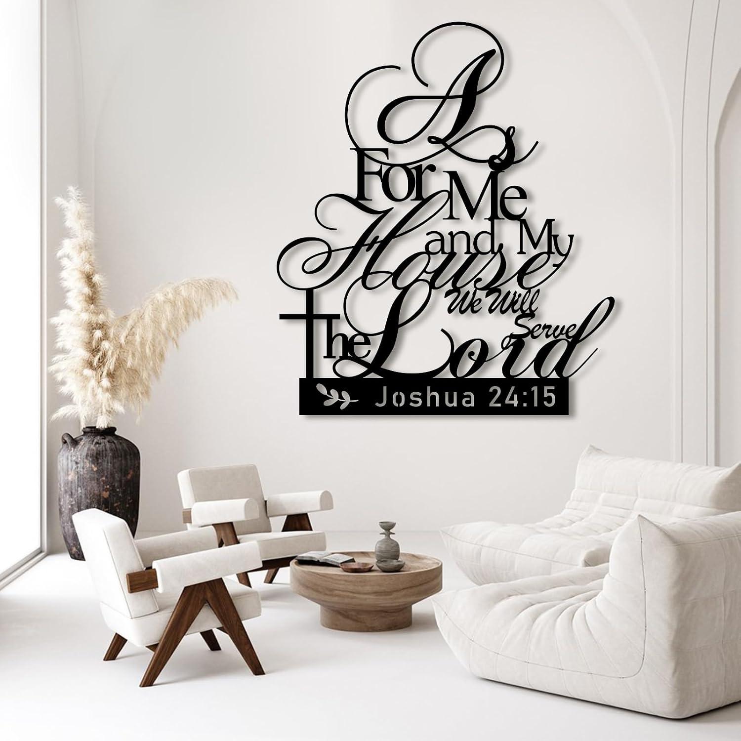 Why We Love the “As for Me and My house” Metal Wall art