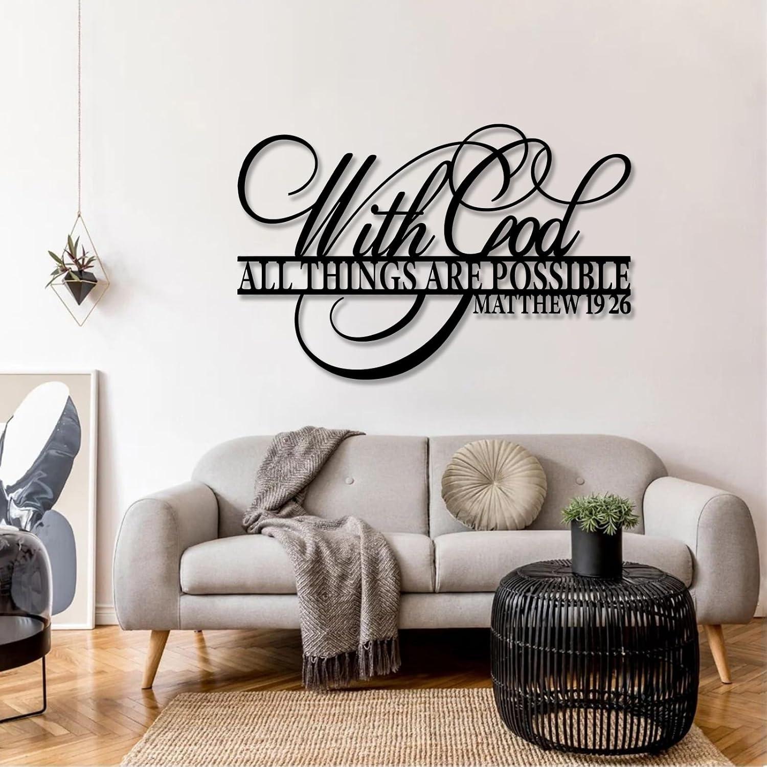 our Review: Inspiring Metal Wall Art with Bible Verse ‌ 