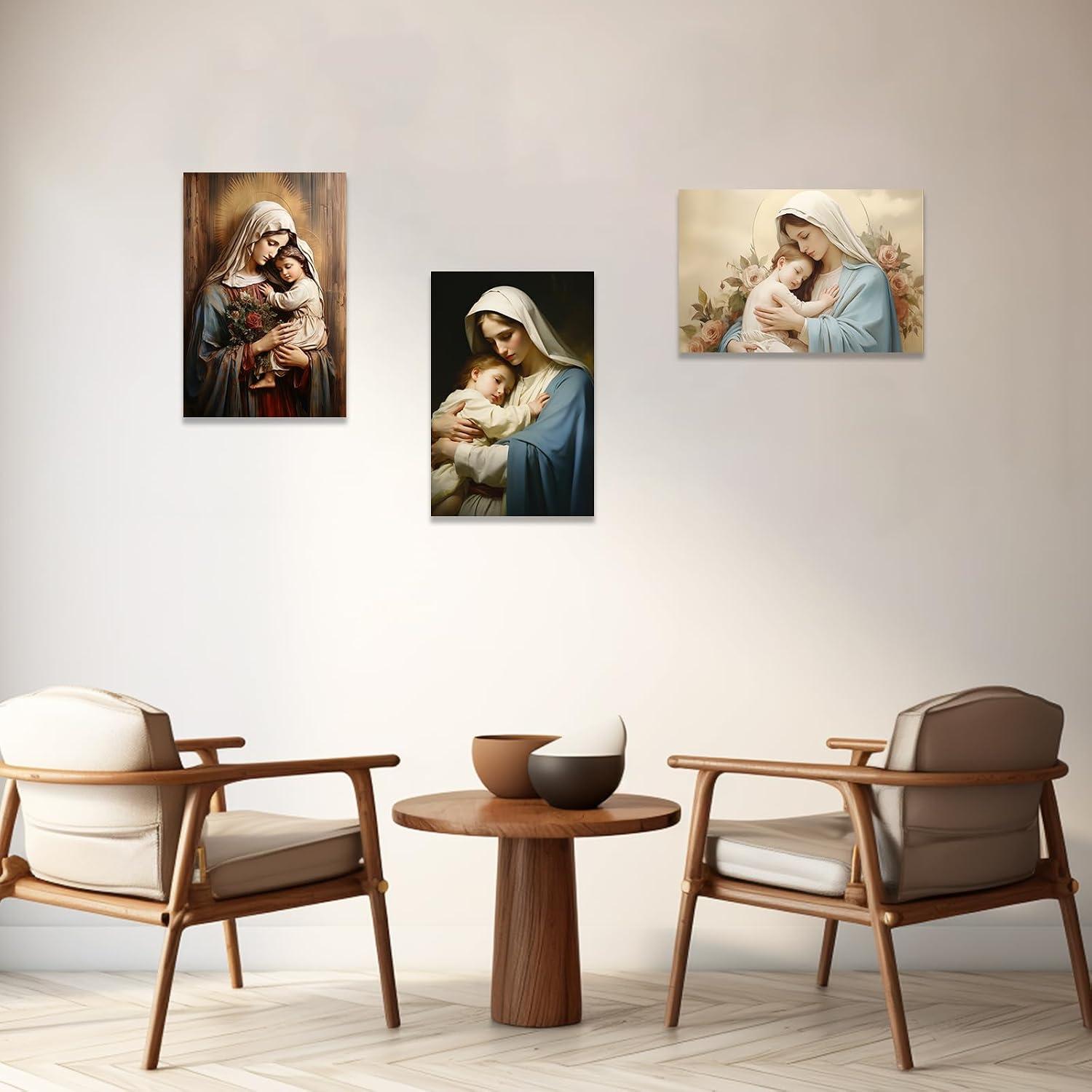 Our Honest Review of the DOARTDO Virgin Mary wall Art Canvas