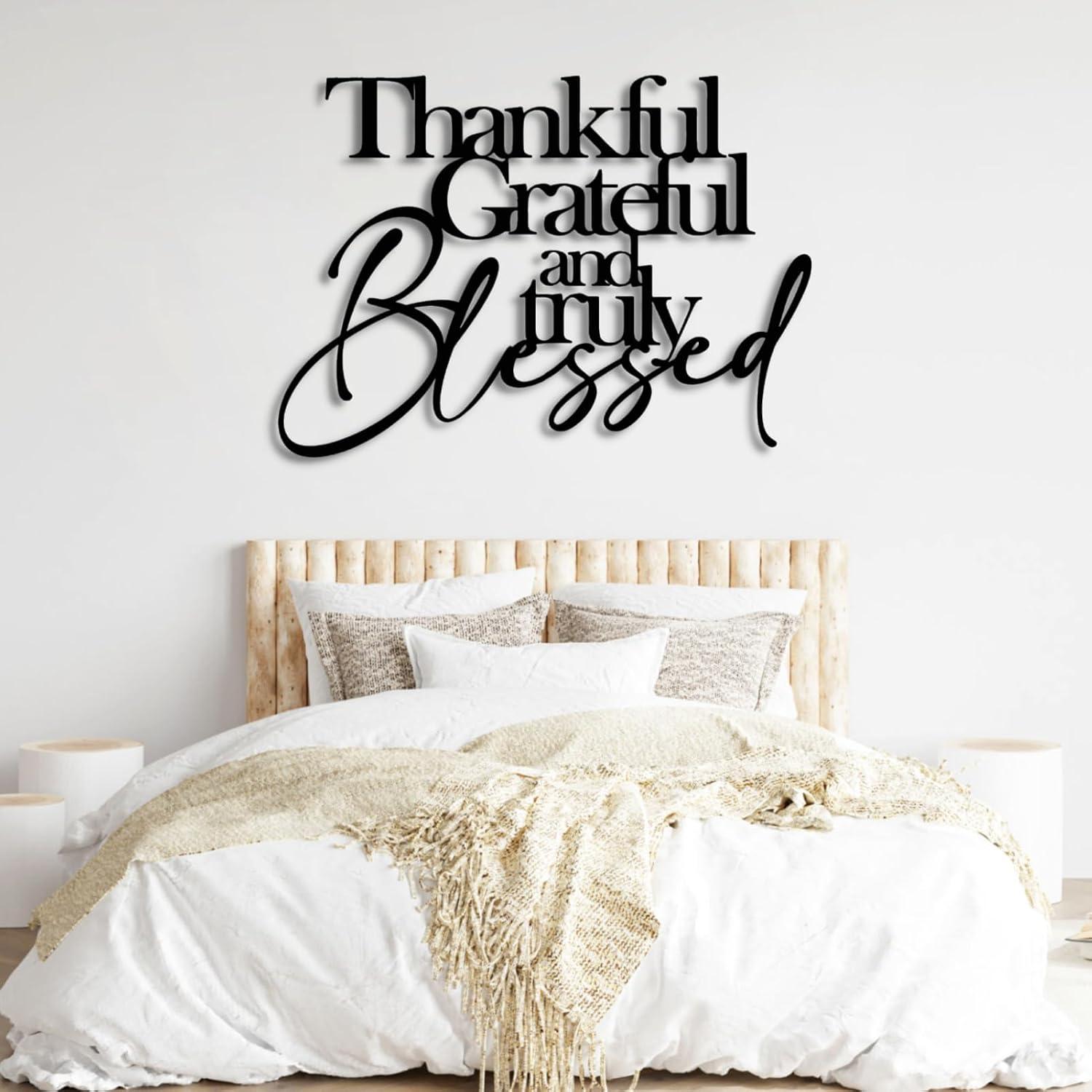 Our Review of Yemwot's​ Thankful, Grateful & blessed​ Metal Wall ⁣Decor