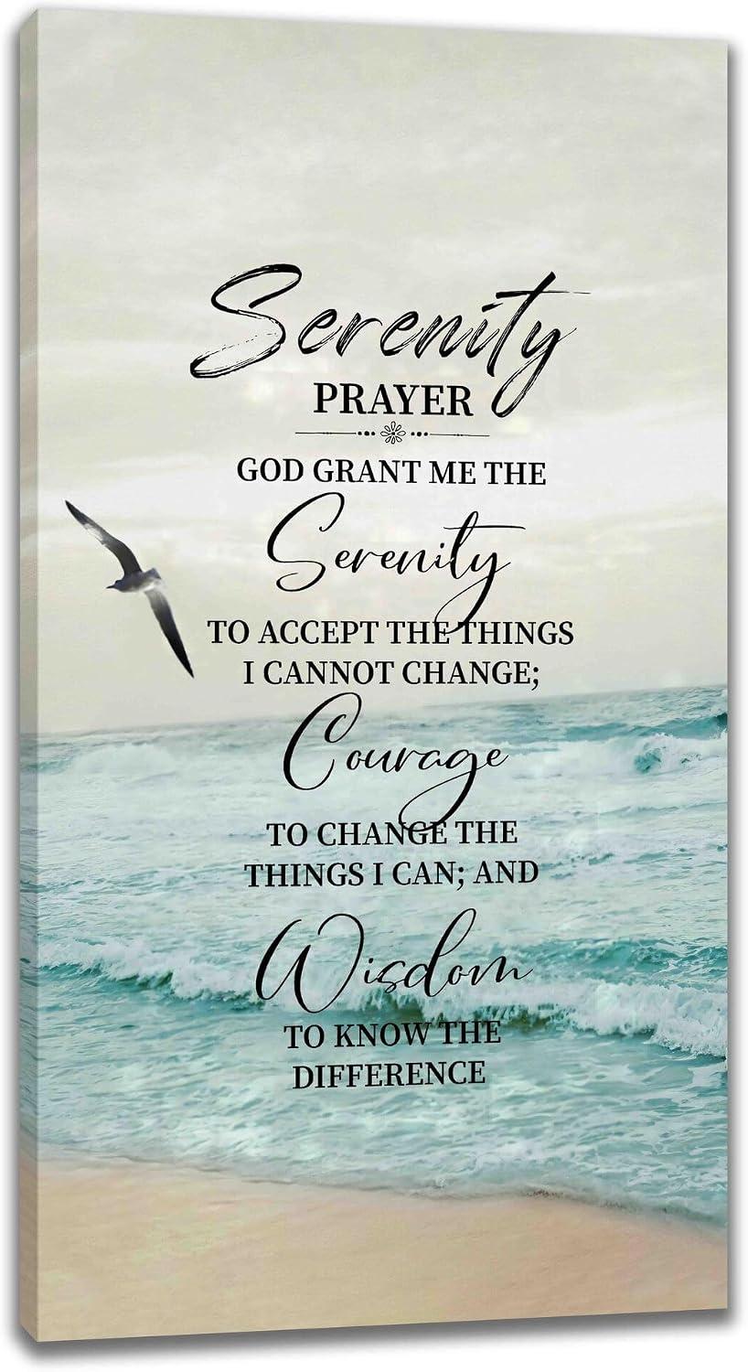 Why We Love the MountFlow Serenity Prayer Canvas Wall Art