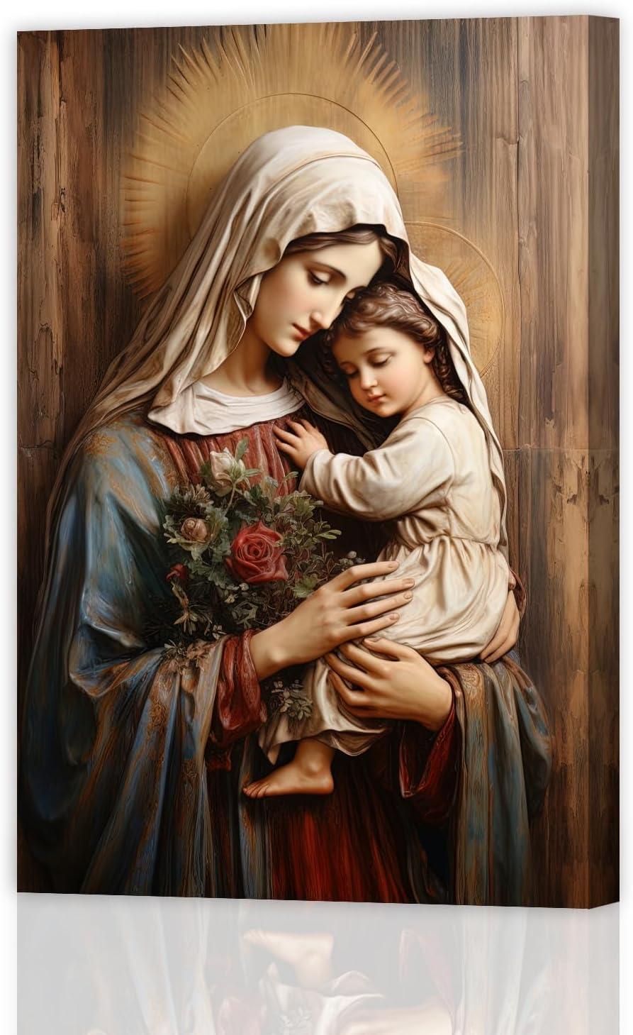 Our Honest Review of the DOARTDO Virgin Mary Wall Art Canvas