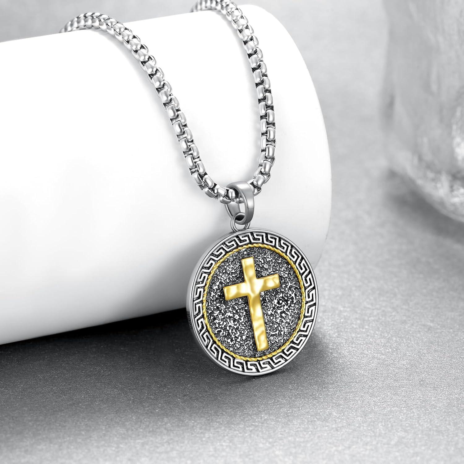 Our Review of the 925 Sterling ‍Silver Gold Cross Necklace for men
