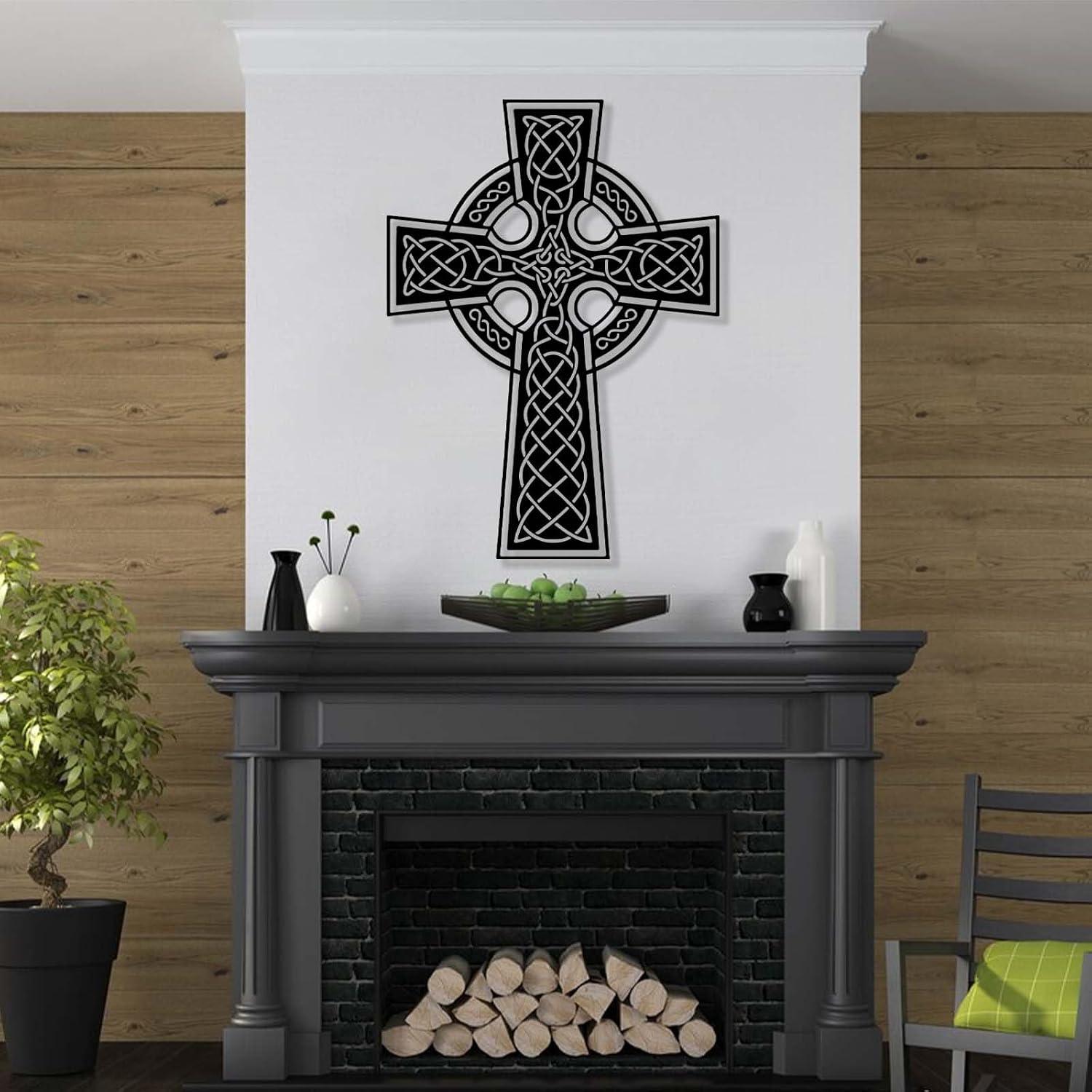 Our Review:⁤ Kewhush celtic Cross Metal wall⁢ Art for Home Decor