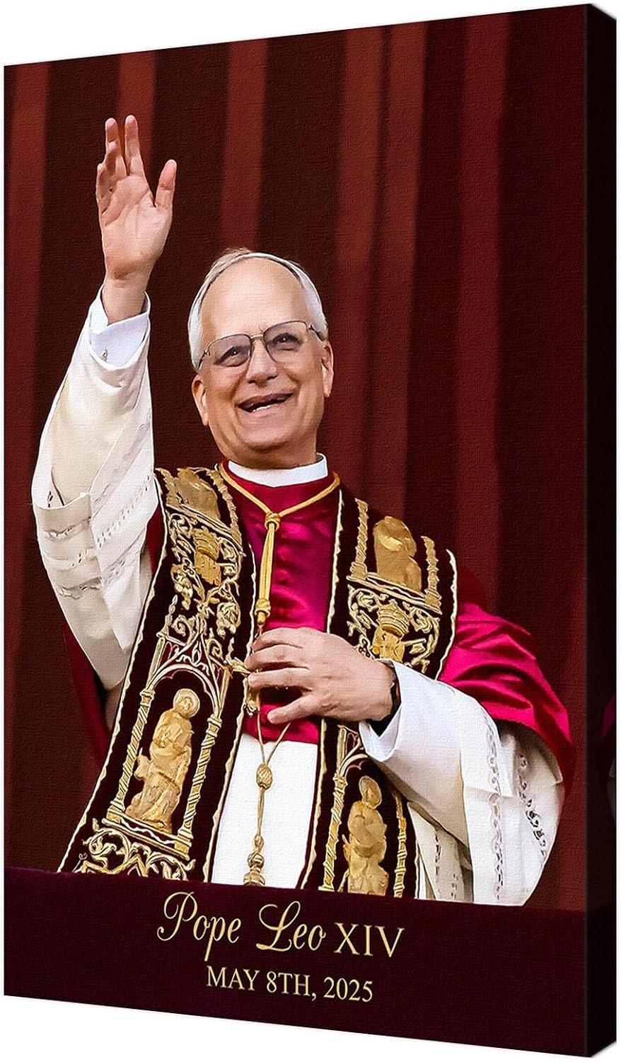 Our Thoughts on the Vintage Pope ⁤Leo XIV Religious⁢ Wall Art