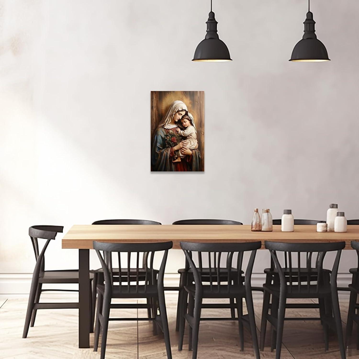 Our Honest Review of the DOARTDO Virgin Mary Wall Art Canvas