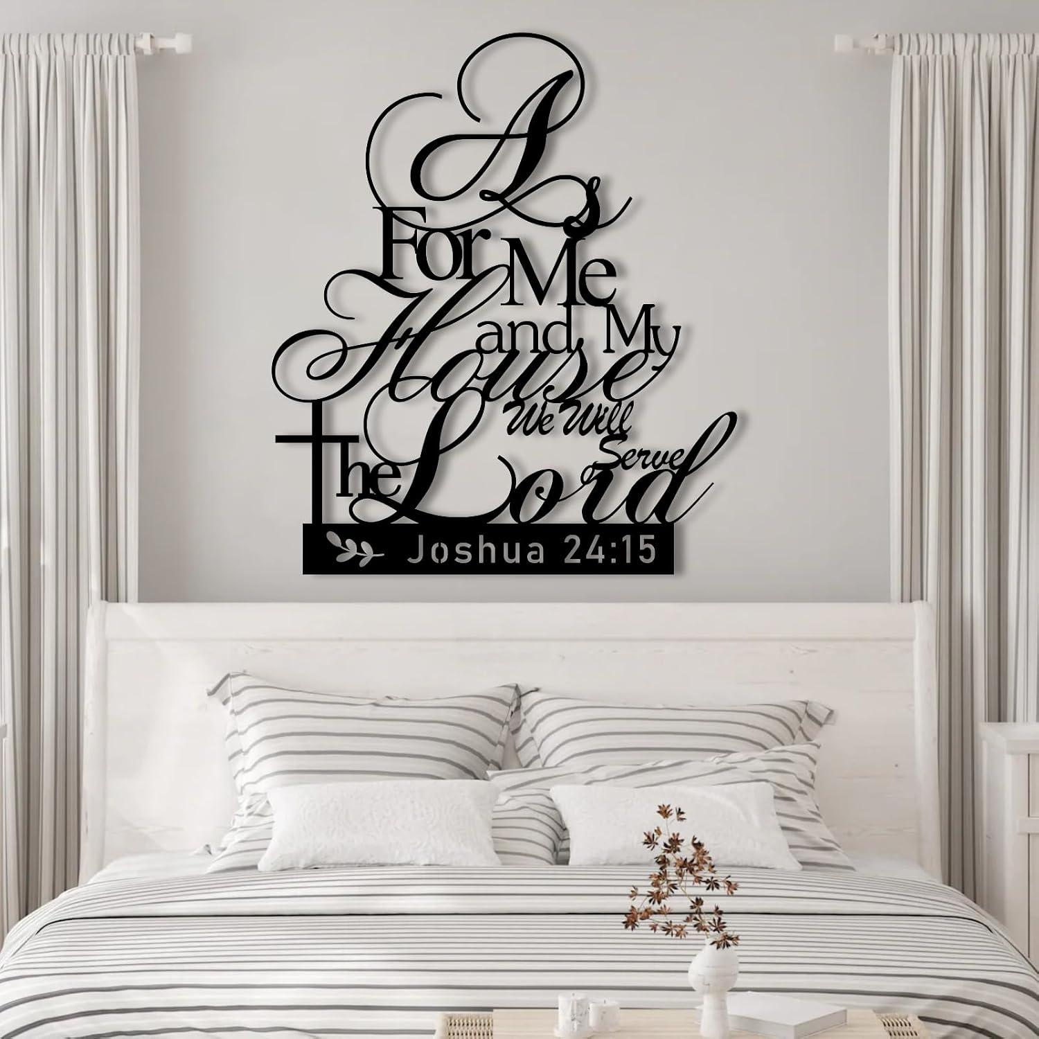 Why We Love the “As for Me and My house” metal wall Art