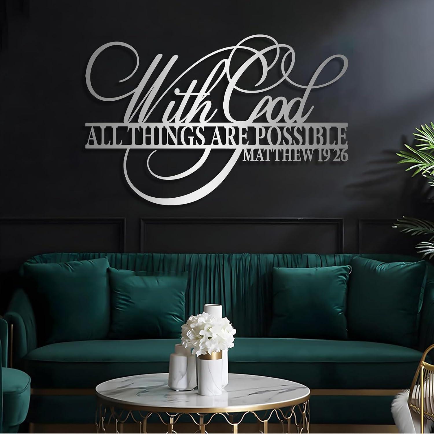 Our Review: Inspiring Metal Wall Art with Bible Verse 