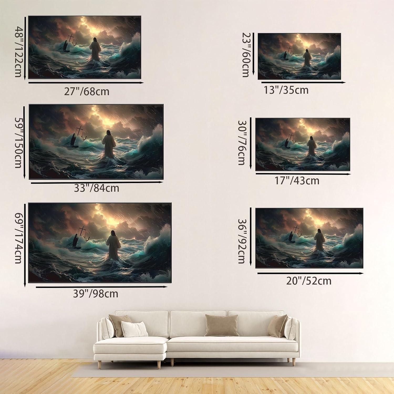 Our⁢ Review: Jesus Walking on Water Canvas Wall Art for Any Room