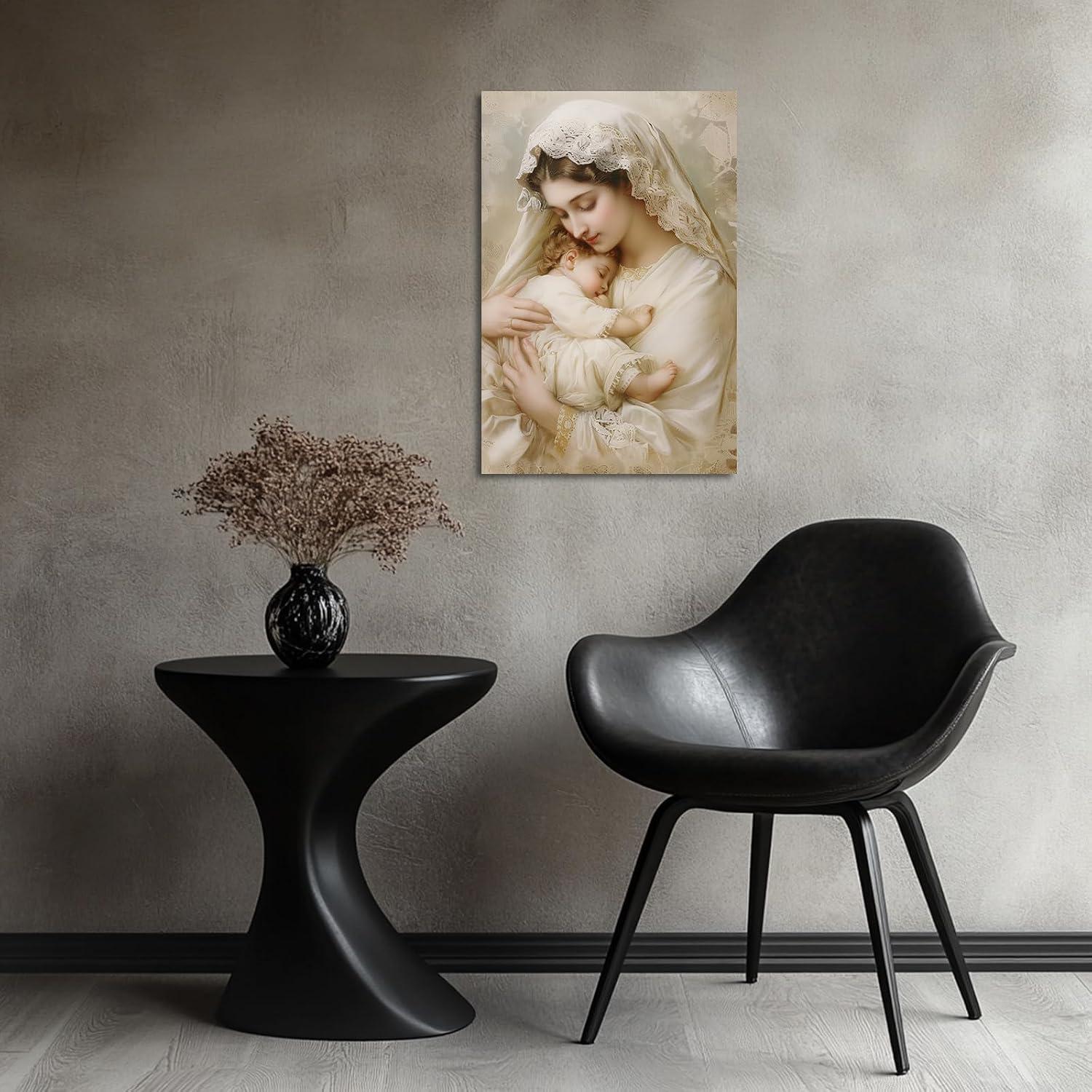 our Thoughtful ‍Review of ZHOUWALLPIC Virgin‍ Mary Canvas Art