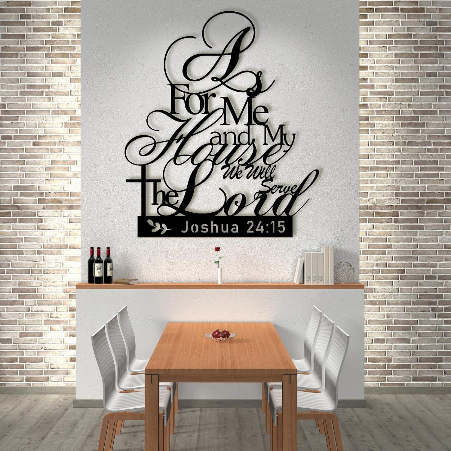 Why We Love the “As for Me​ and My House”​ Metal Wall Art