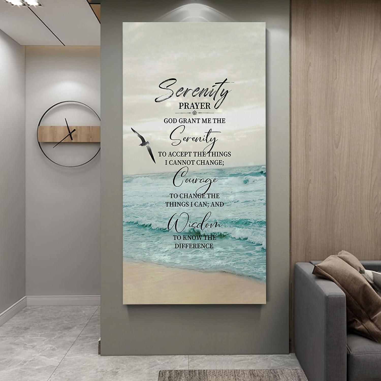 Why We Love ‌the MountFlow Serenity Prayer Canvas​ Wall Art